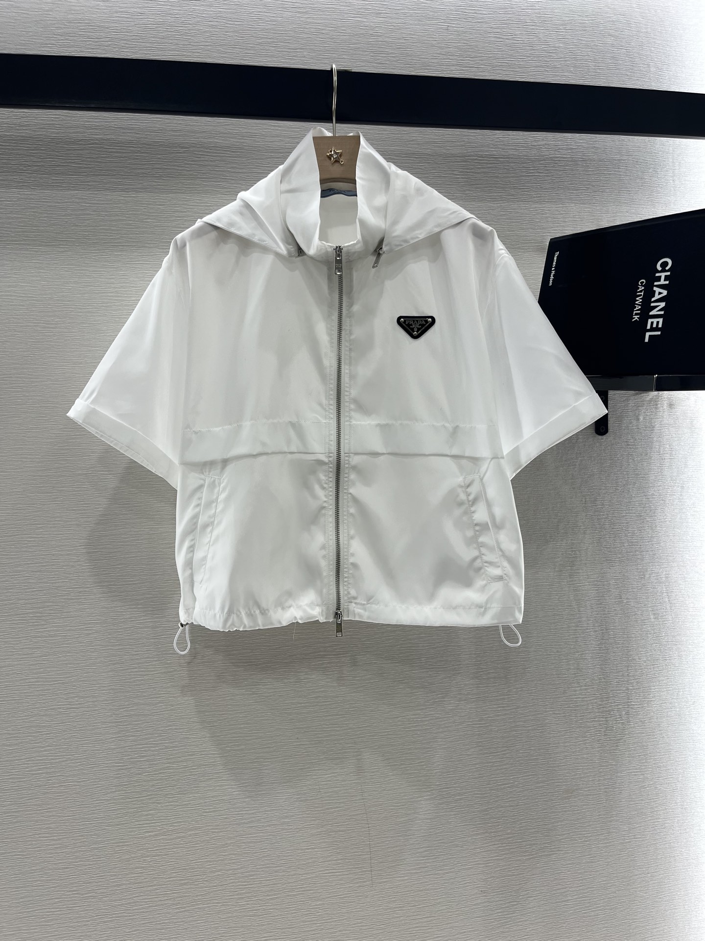 Prada Women's White Hooded Jacket Recycled Nylon Comfortable and Stylish 1 i1746984818768 9944 0 0