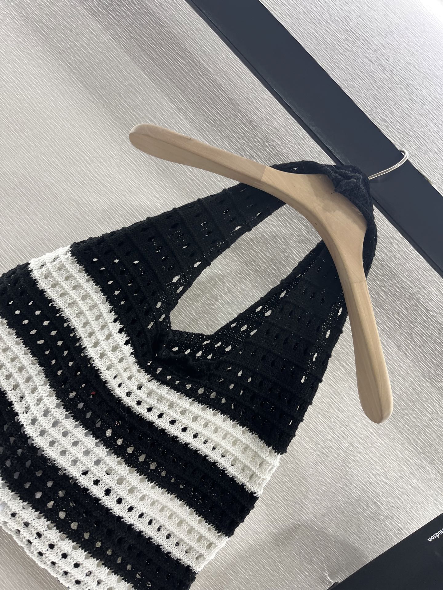 Chanel Striped Knit Shoulder Bag, Luxurious Cashmere, Designer Handbag 7 i1746986121654 2694 0 7