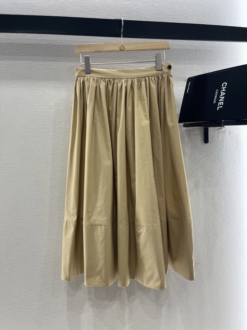 Elegant High Waist A-Line Midi Skirt with Button Detail - Perfect for Any Occasion 1 Elegant High Waist A-Line Midi Skirt with Button Detail - Perfect for Any Occasion