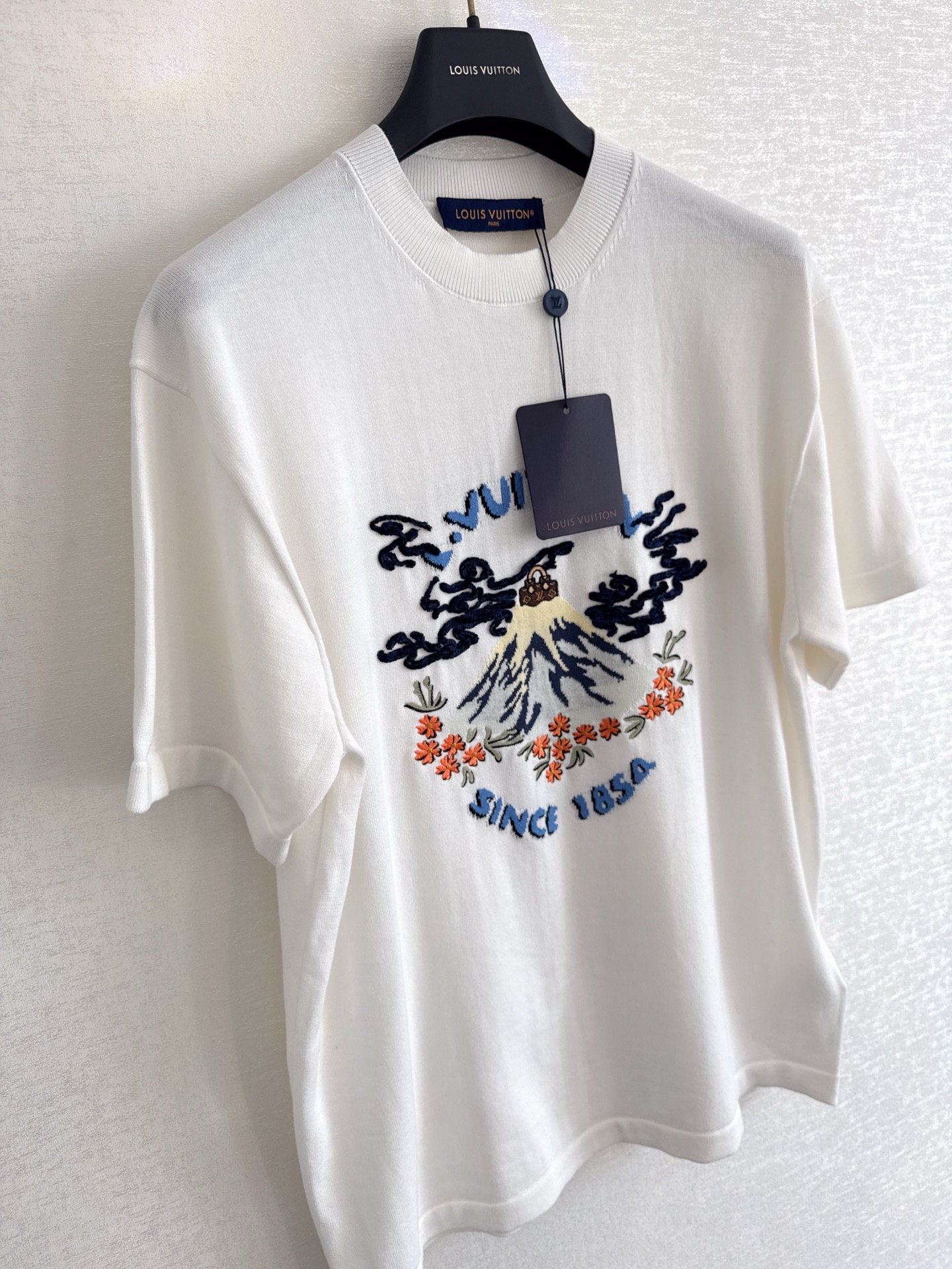 Louis Vuitton x Nigo White Jersey Crew Neck T-Shirt with Embroidery 5 i1754727495887 3673 0 3