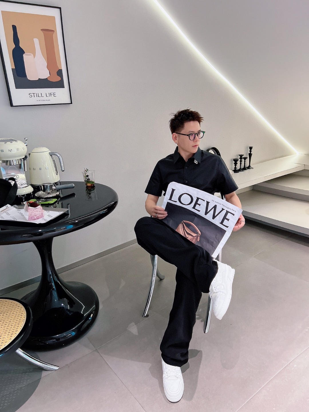🇫🇷 D&G 杜嘉班纳 *2026帅气修身备款短袖衬衫，100%鲁泰丝滑面料，舒服透气，休闲衬衣，简约时