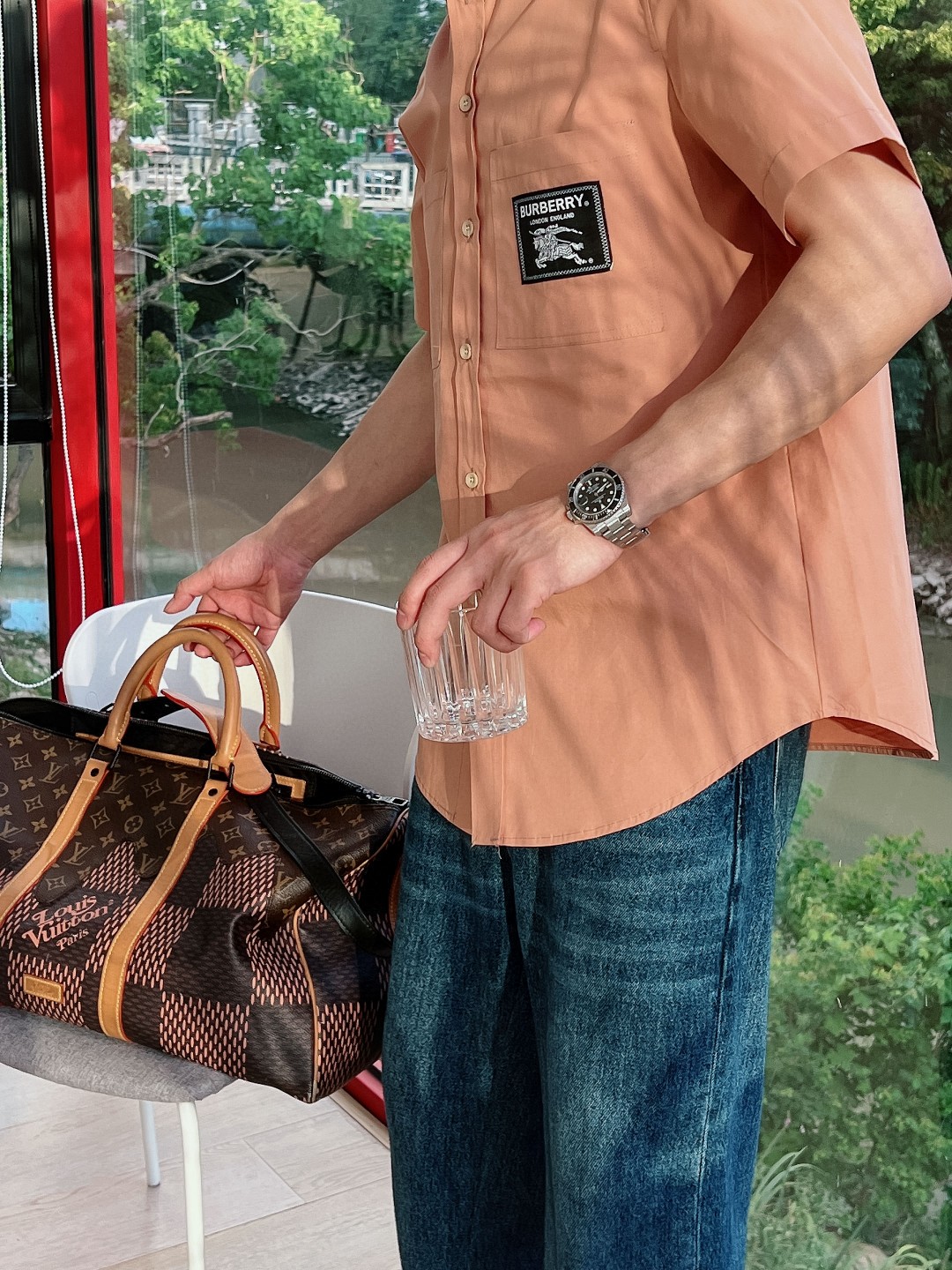 🇫🇷BURBERRY新品！26SS 战马徽标短袖衬衫 原版国内5500购入！骑士旗帜写着拉丁语