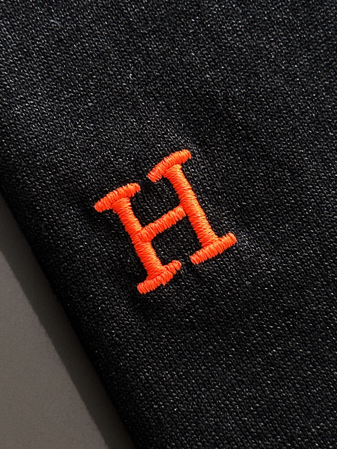 Hermès Men's Black Polo Shirt with Orange Trim, Short Sleeve T-Shirt 7 a1752309120508 1550