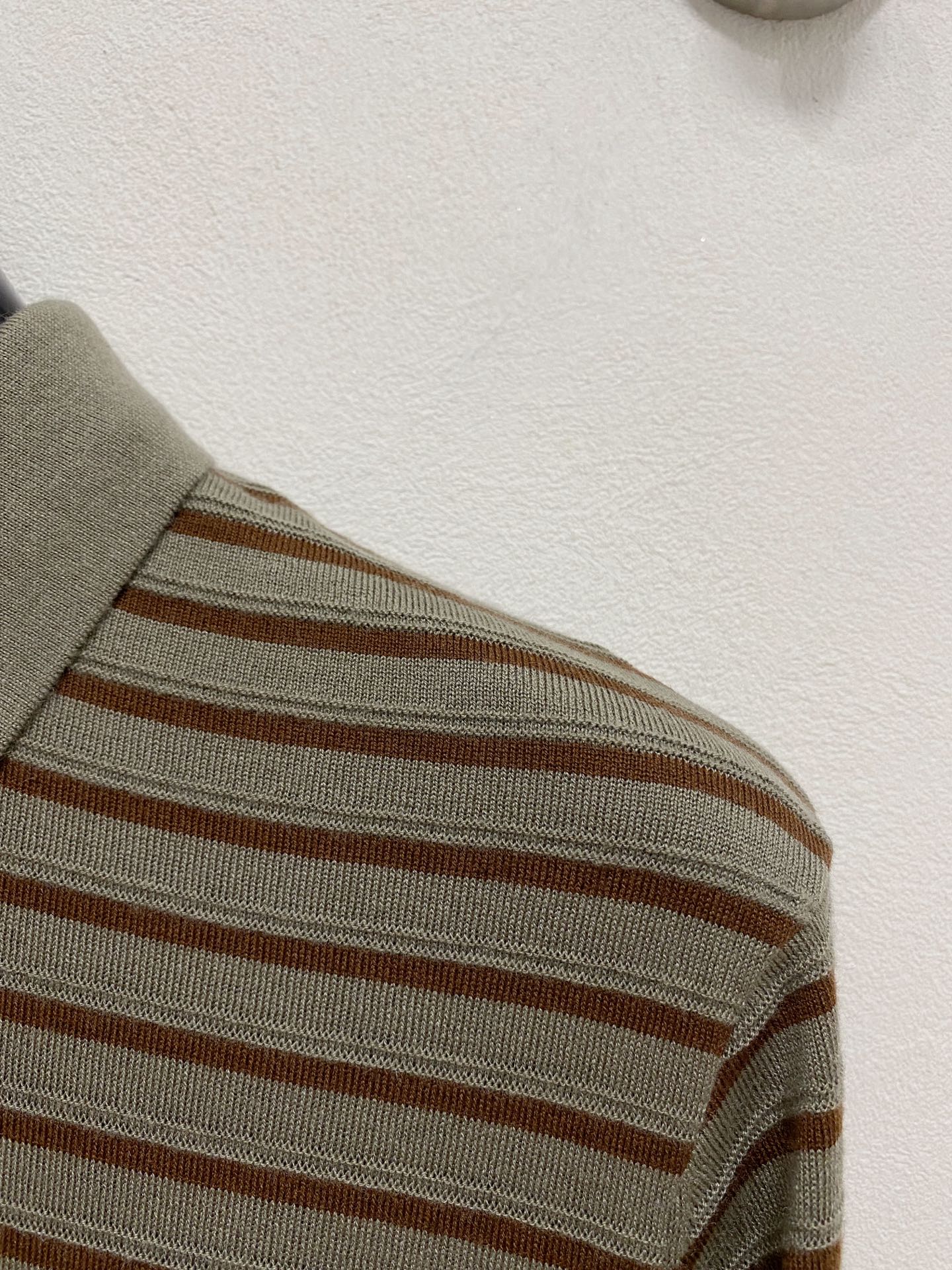 杰尼亚 🇫🇷2025新款男士经典翻领针织Polo衫系列 进口针织面料呈现。轻盈柔软的面料经过成衣染色，营