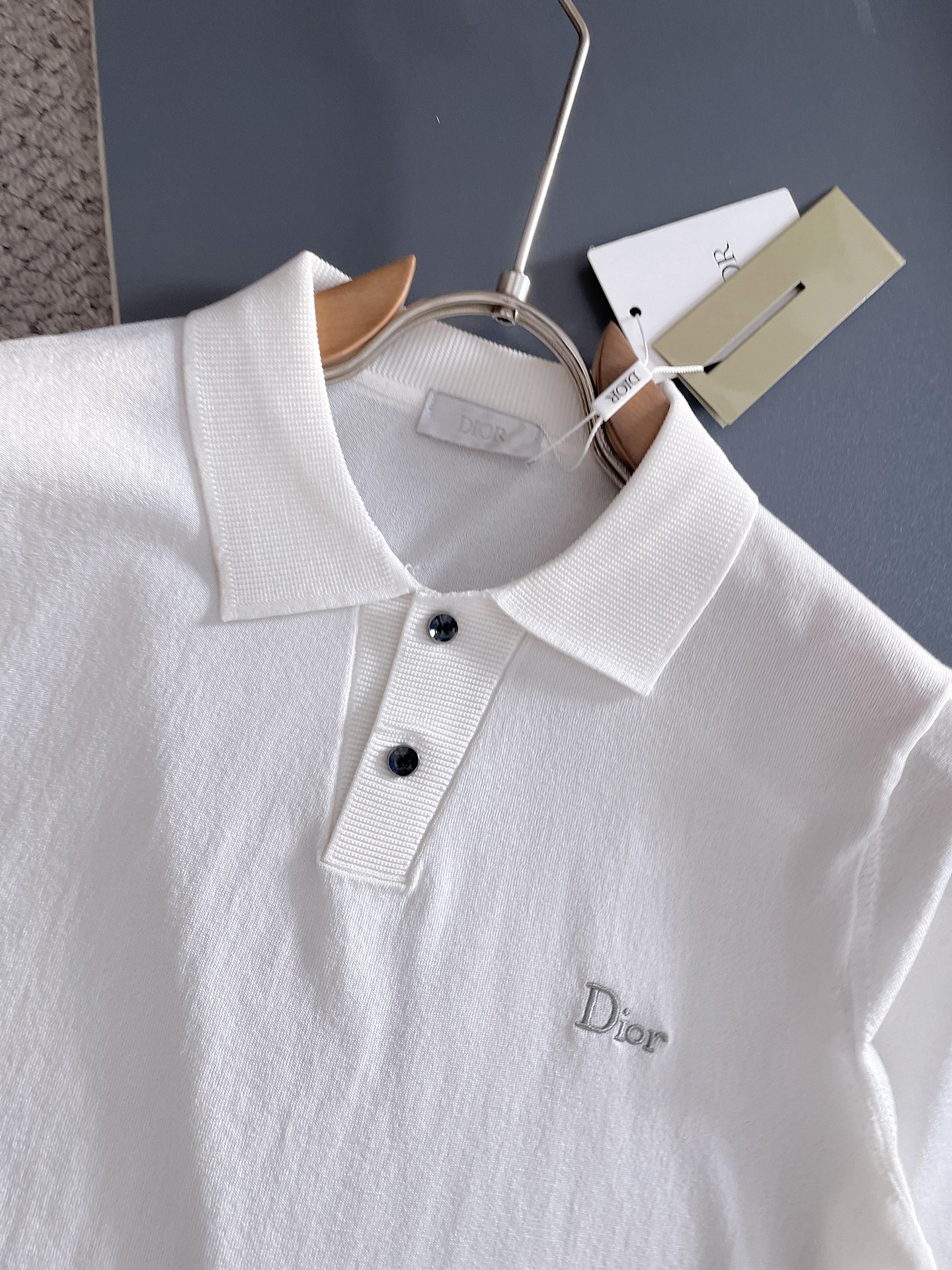 DIORI🇮🇹 翻领POLO 针织短袖材质 桑蚕丝 棉适用季节春 夏 秋,领型圆领袖长短袖袖型常规袖衣长