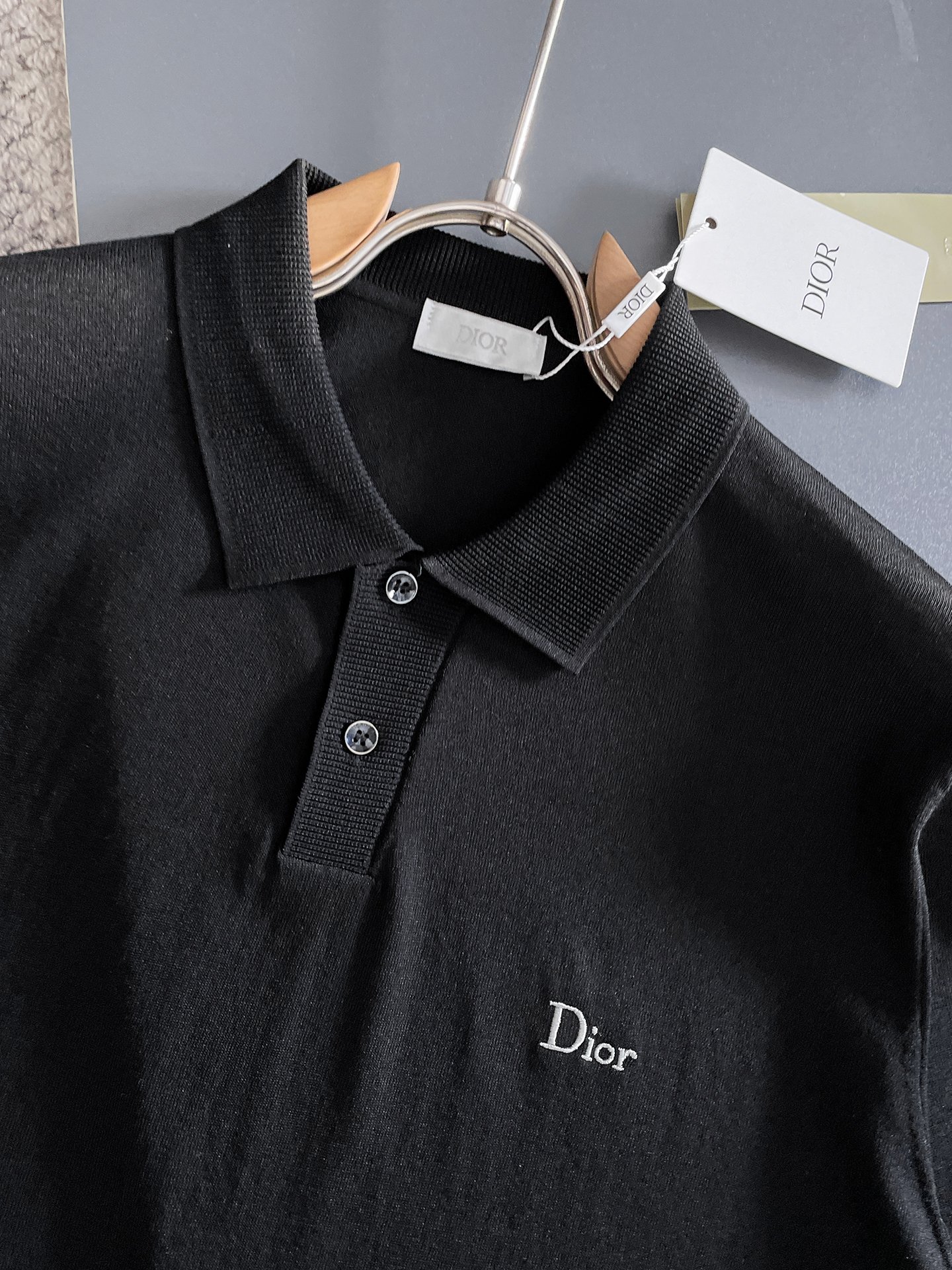 DIORI🇮🇹 翻领POLO 针织短袖材质 桑蚕丝 棉适用季节春 夏 秋,领型圆领袖长短袖袖型常规袖衣长