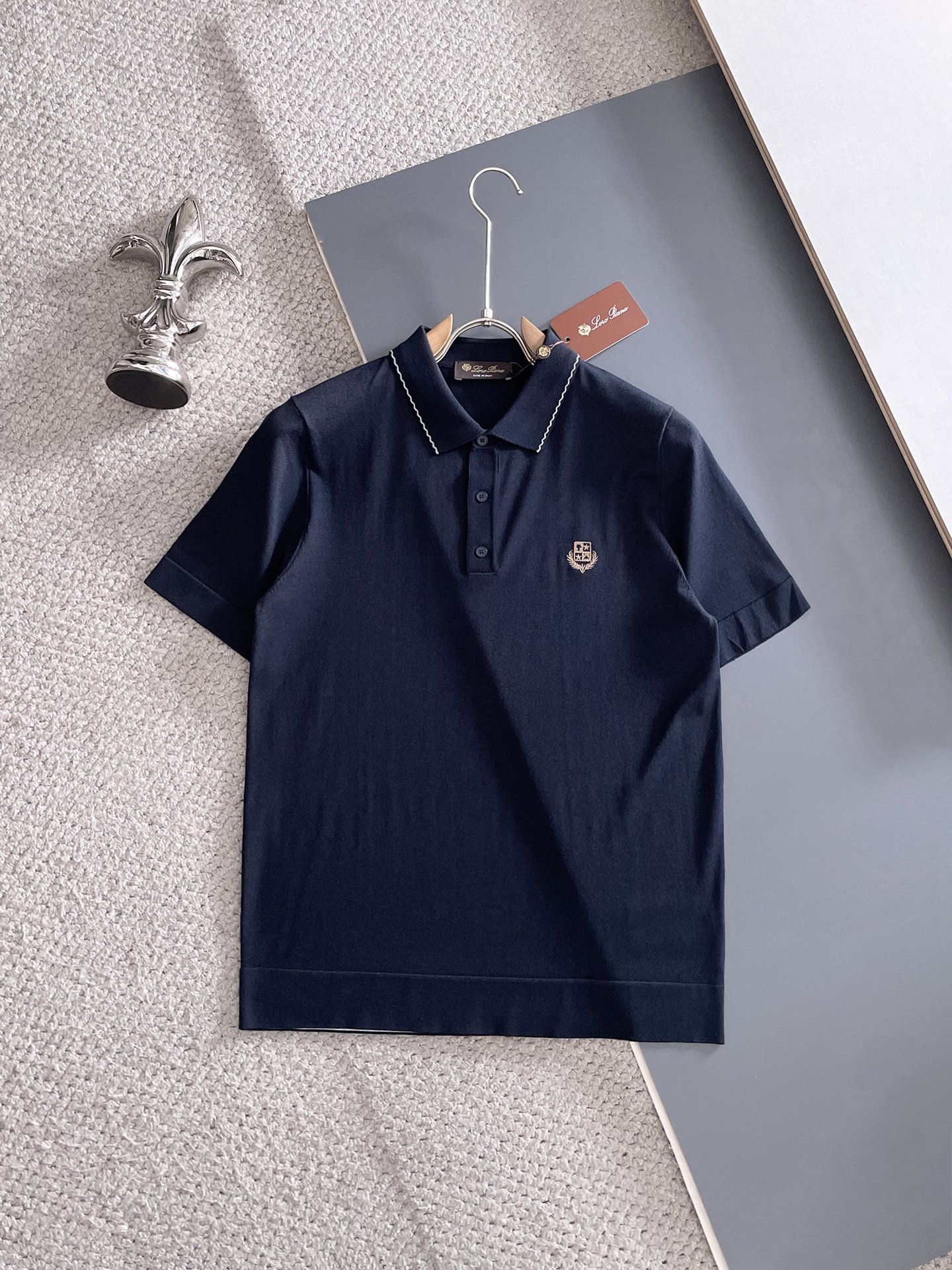 Loro pianaI🇮🇹 翻领POLO 针织短袖材质 桑蚕丝 棉适用季节春 夏 秋,领型圆领袖长短袖袖