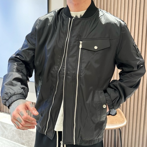 Prada 2025 New Fashionable Black Jacket Coat, Imported Italian Fabric Outerwear 1 Prada 2025 New Fashionable Black Jacket Coat, Imported Italian Fabric Outerwear