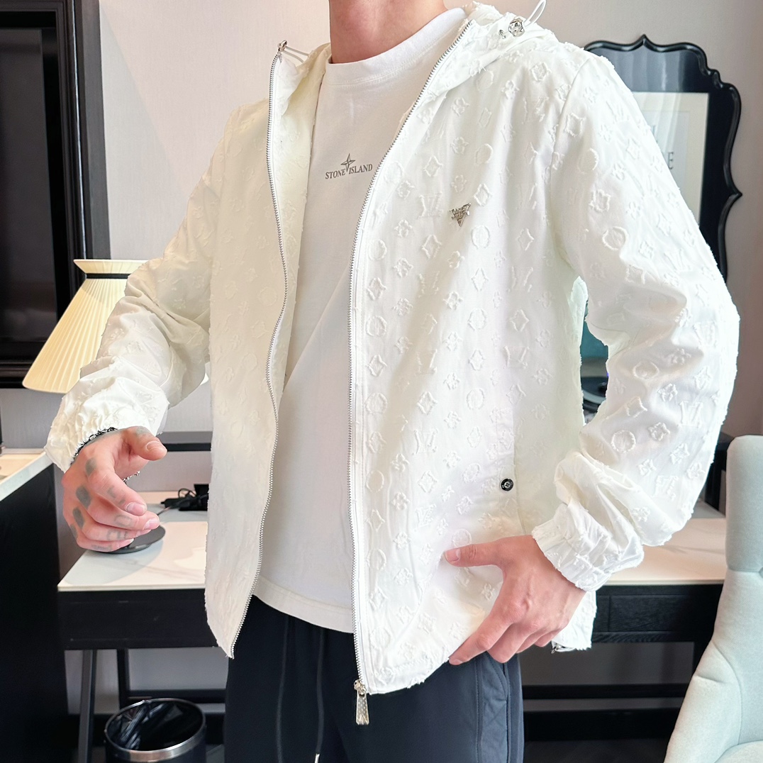 Louis Vuitton 2025 New Men's White Jacket - Italian Fabric, Luxury Design