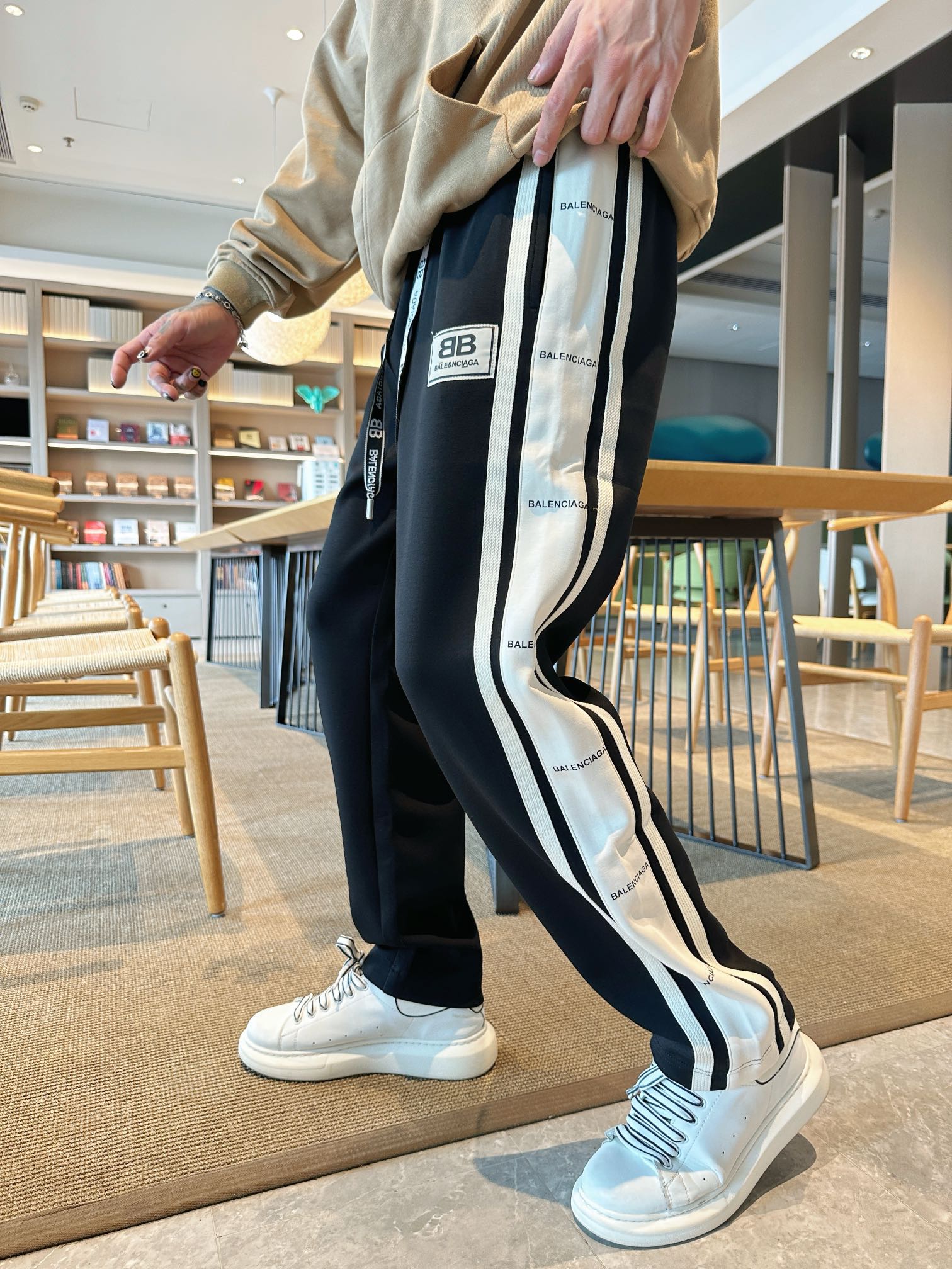 Balenciaga Logo Print Track Pants 2025 - Classic Style, Ultimate Comfort