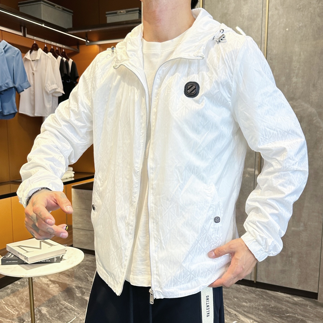 Zegna 2025 Lightweight White Jacket - Italian Fabric, Luxury Hardware