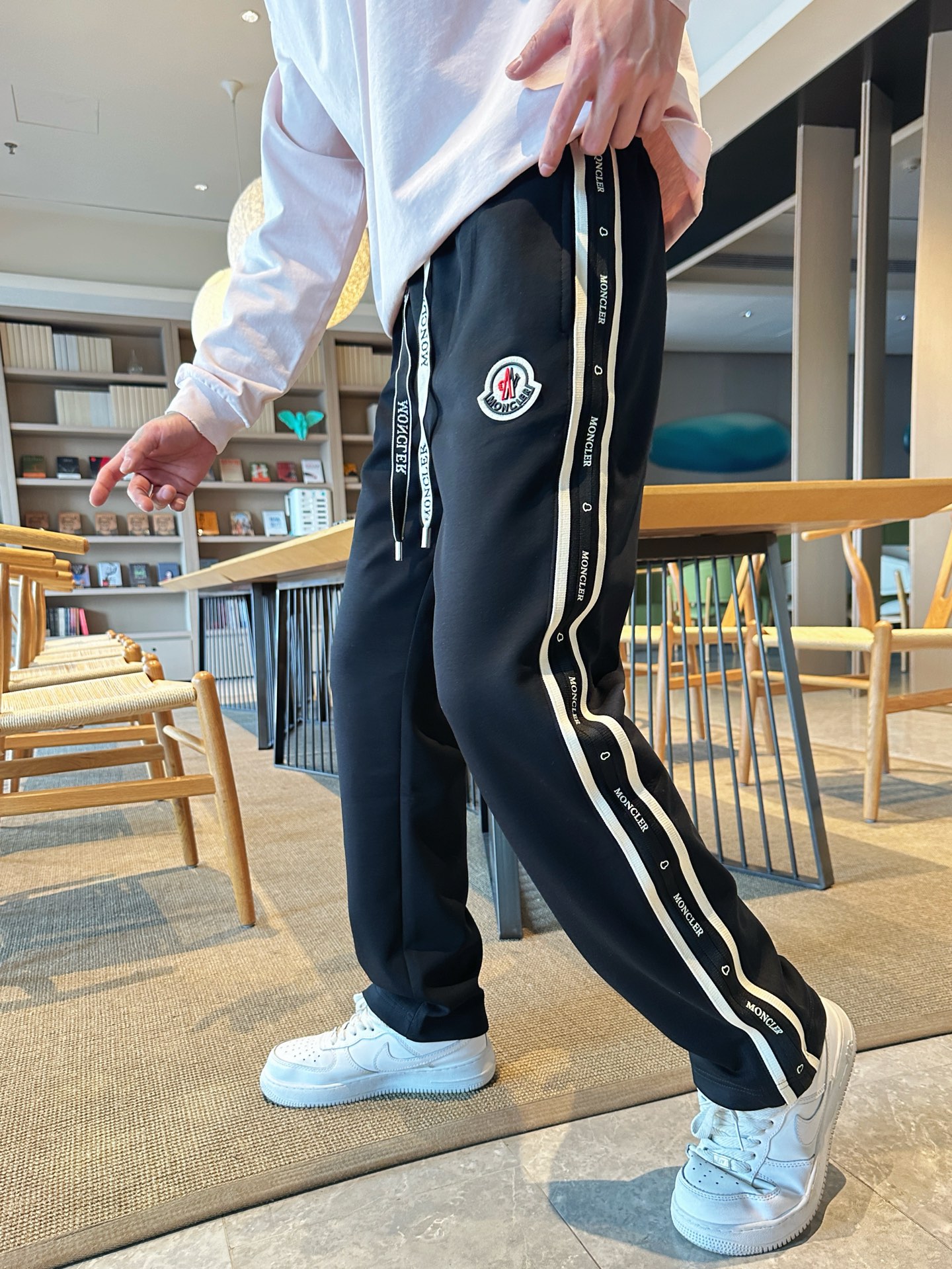 Moncler Classic Logo Lounge Pants - Comfortable Custom Fabric with Brand ID