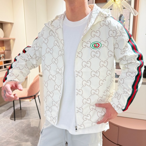 Gucci 2025 New Fashionable Italian Imported Fabric Logo Embellished Jacket 1 Gucci 2025 New Fashionable Italian Imported Fabric Logo Embellished Jacket