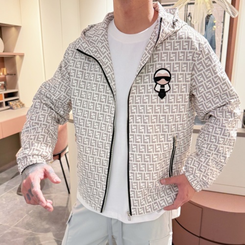 Fendi Men's Imported Italian Fabric Fashion Jacket - Luxurious & Comfortable 1 Fendi Men's Imported Italian Fabric Fashion Jacket - Luxurious & Comfortable