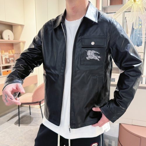 Burberry Leather Jacket, 2025 Fall/Winter Collection, Runway New 1 Burberry Leather Jacket, 2025 Fall/Winter Collection, Runway New