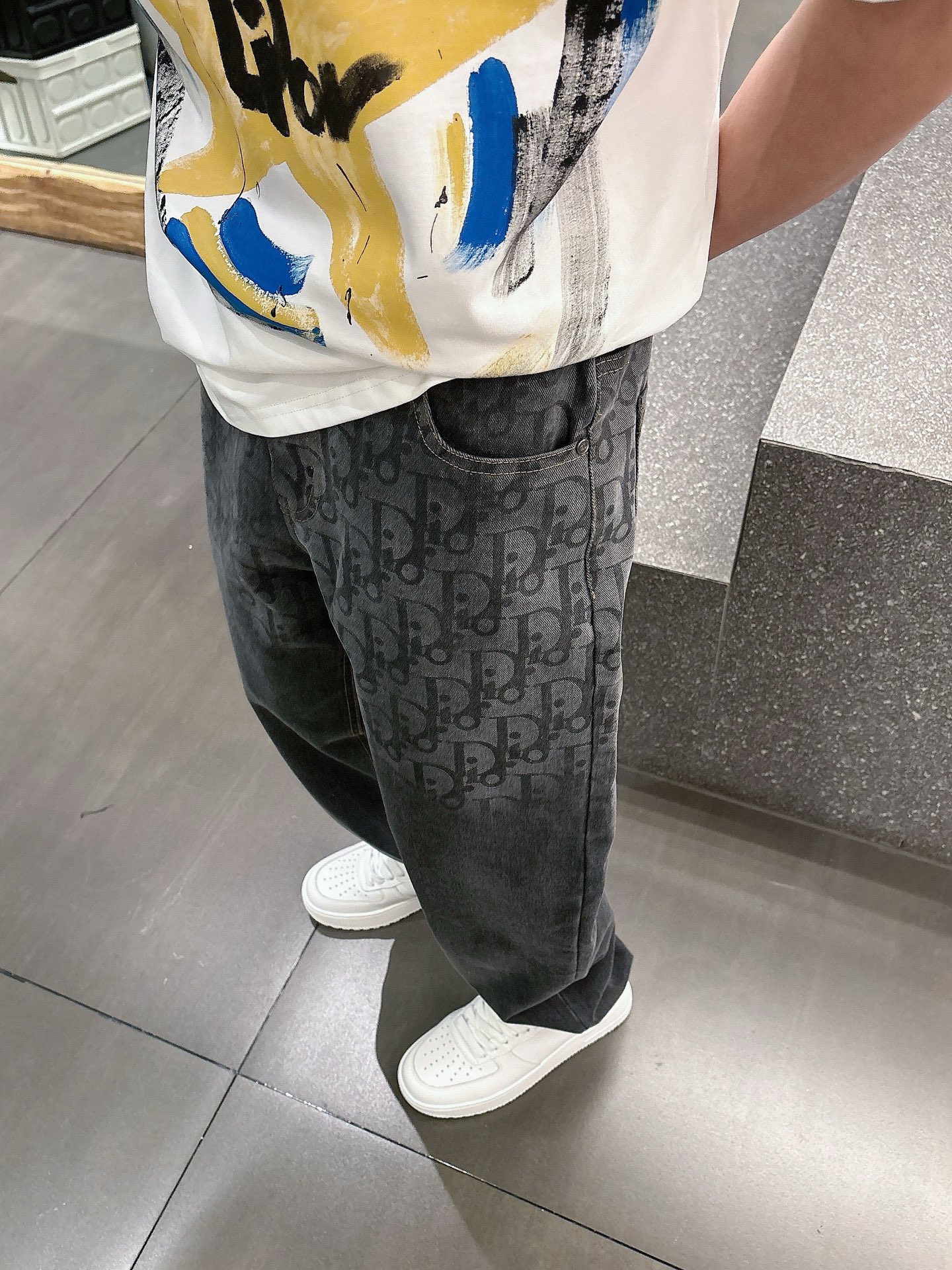 “2025 New Original Jeans: Classic Logo Design, Customized Cowboys, Code 30-36” - 图片 6