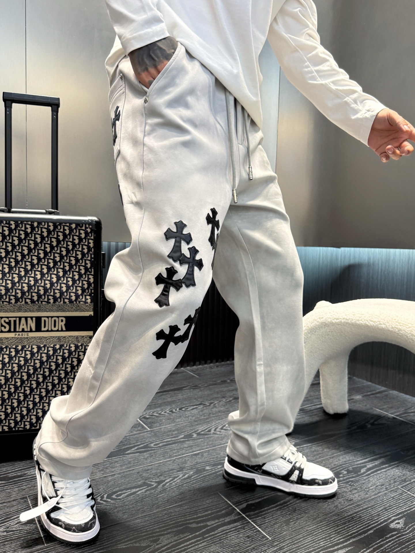 Chrome Hearts 2025 FW Classic Logo Men's Casual Pants