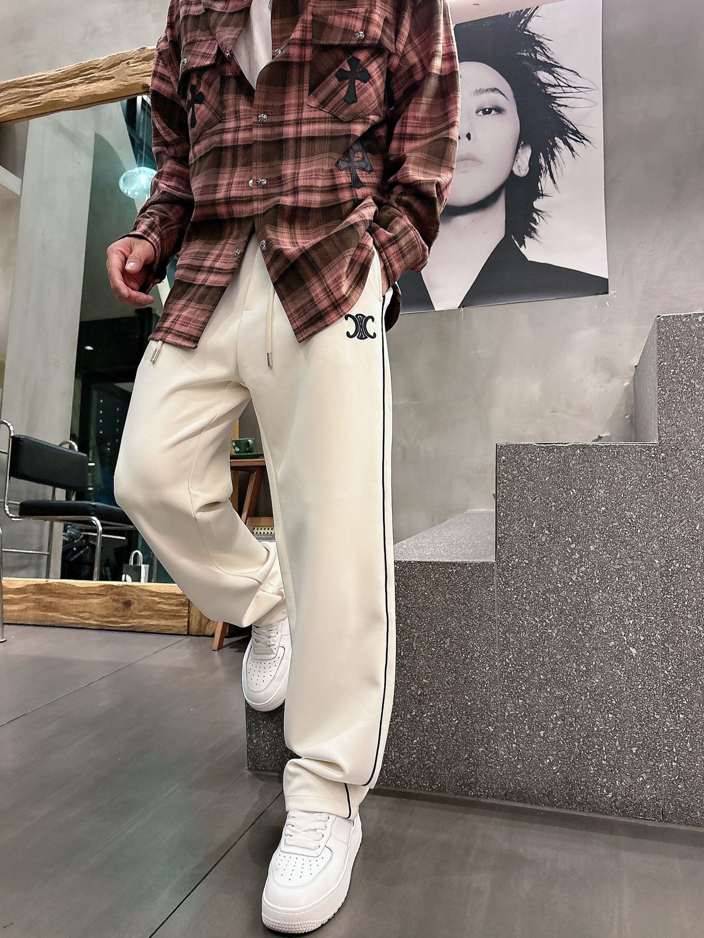 Celine Logo Print Casual Pants - Comfort & Style, Premium Quality 6 i1757496258986 2528 0 5