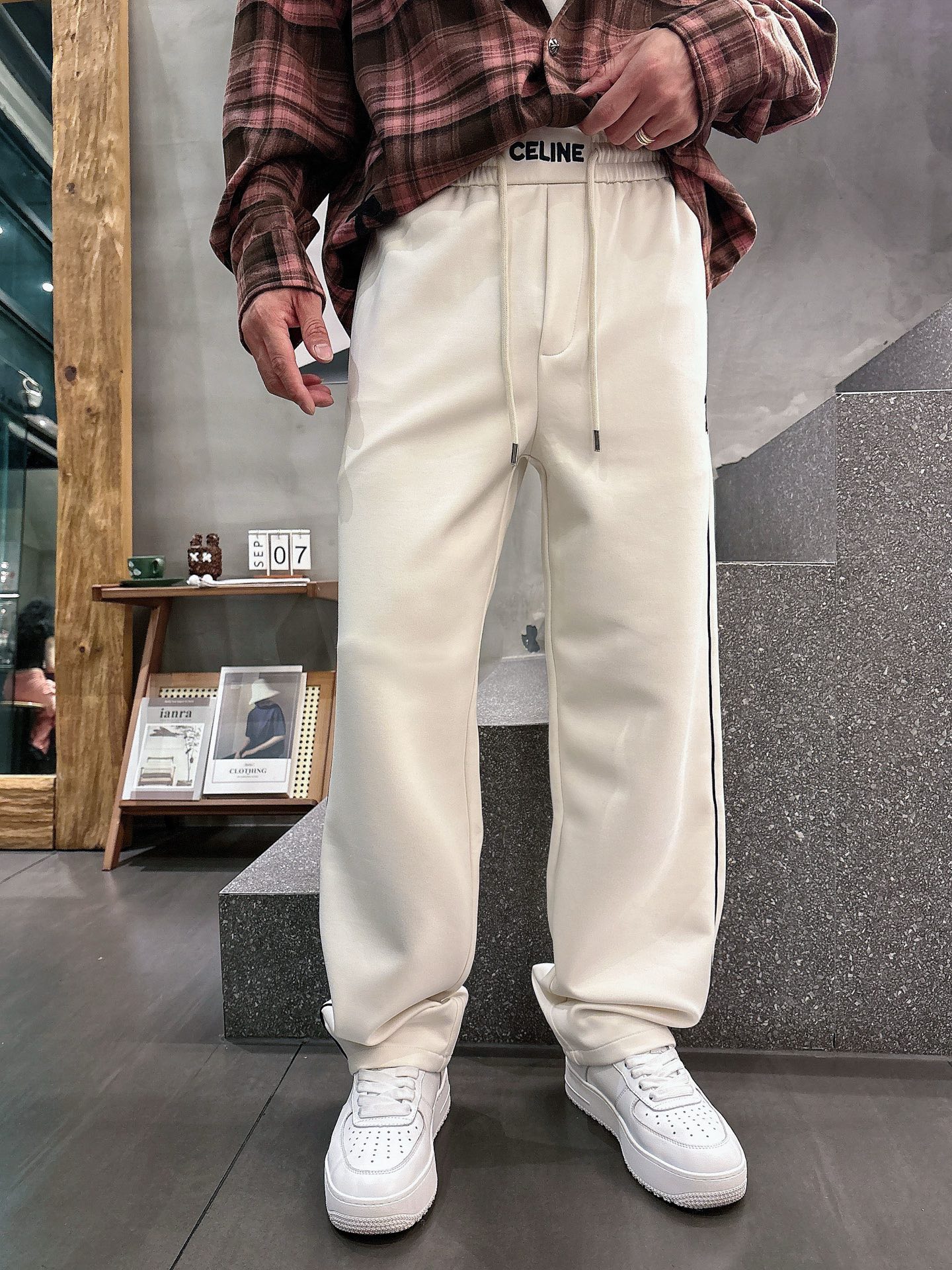 Celine Logo Print Casual Pants - Comfort & Style, Premium Quality 3 i1757496258993 8860 0 10