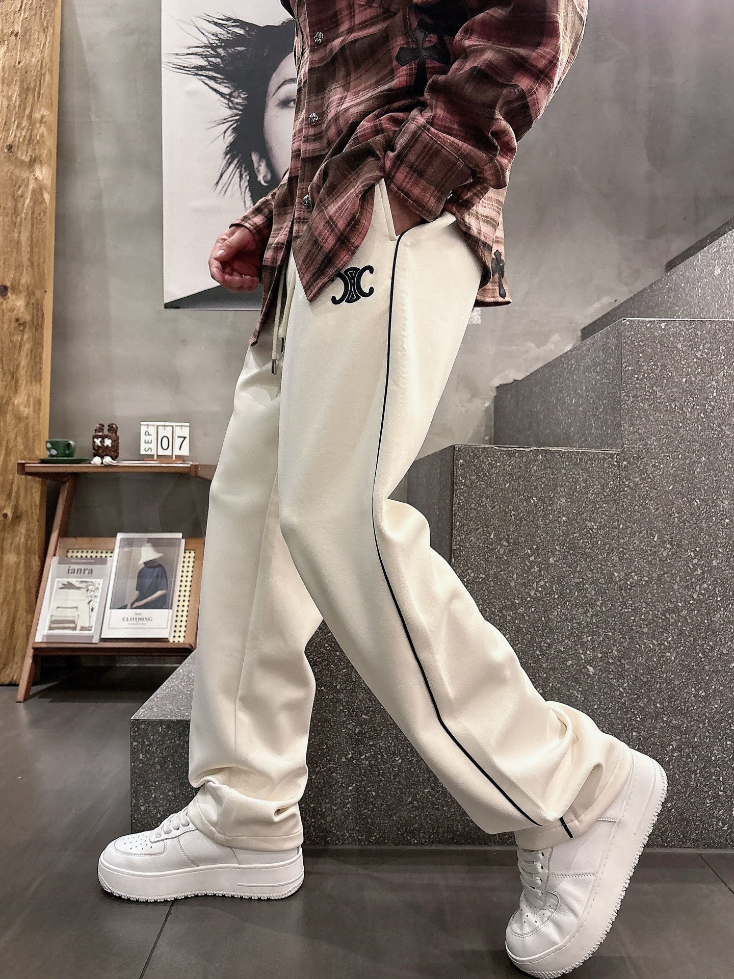 Celine Logo Print Casual Pants - Comfort & Style, Premium Quality 10 i1757496263405 1465 0 4