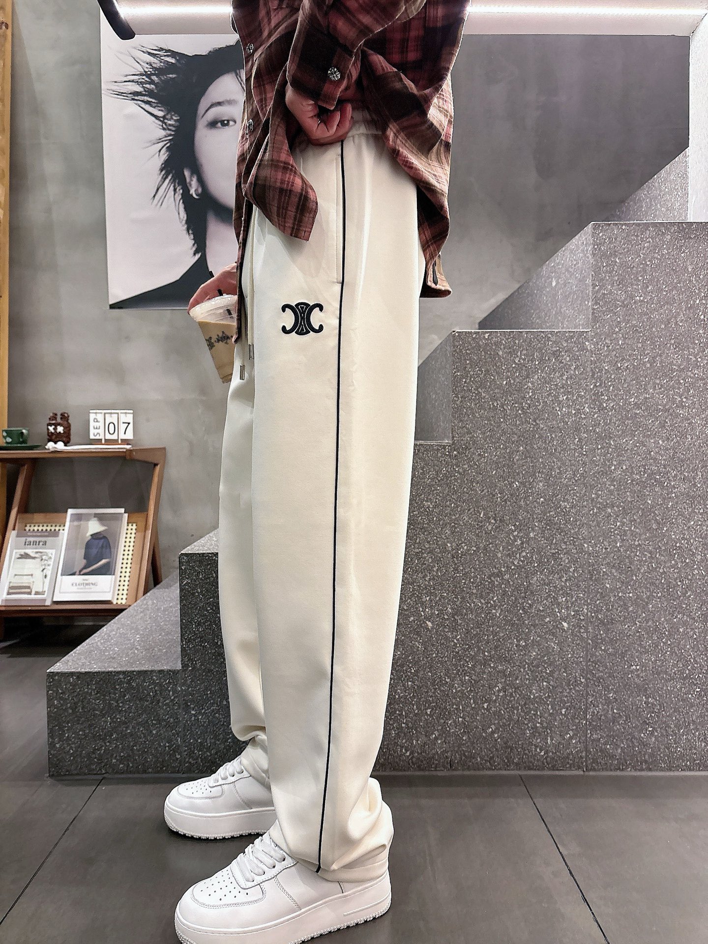 Celine Logo Print Casual Pants - Comfort & Style, Premium Quality 7 i1757496263439 4997 0 3