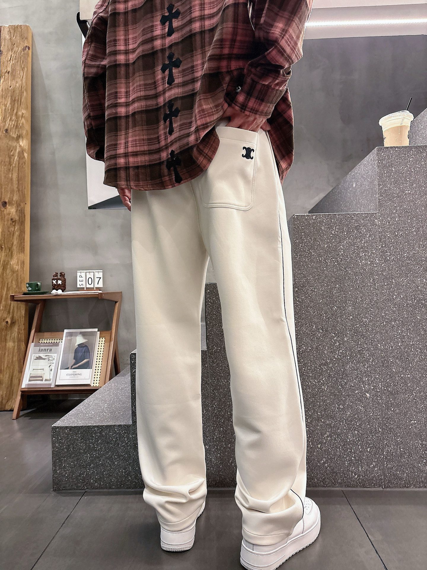 Celine Logo Print Casual Pants - Comfort & Style, Premium Quality 5 i1757496263455 1705 0 0
