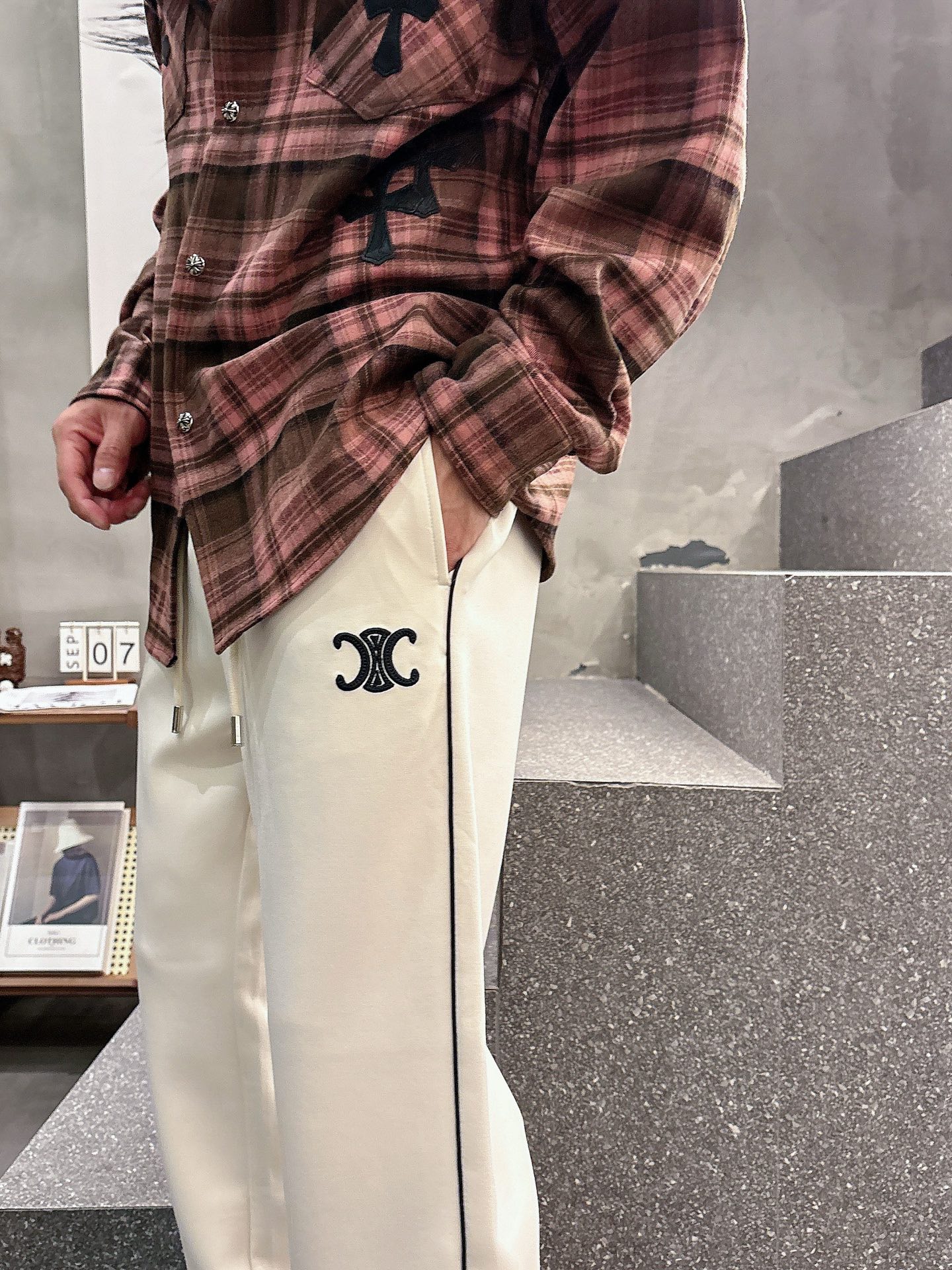 Celine Logo Print Casual Pants - Comfort & Style, Premium Quality 11 i1757496267014 7427 0 13