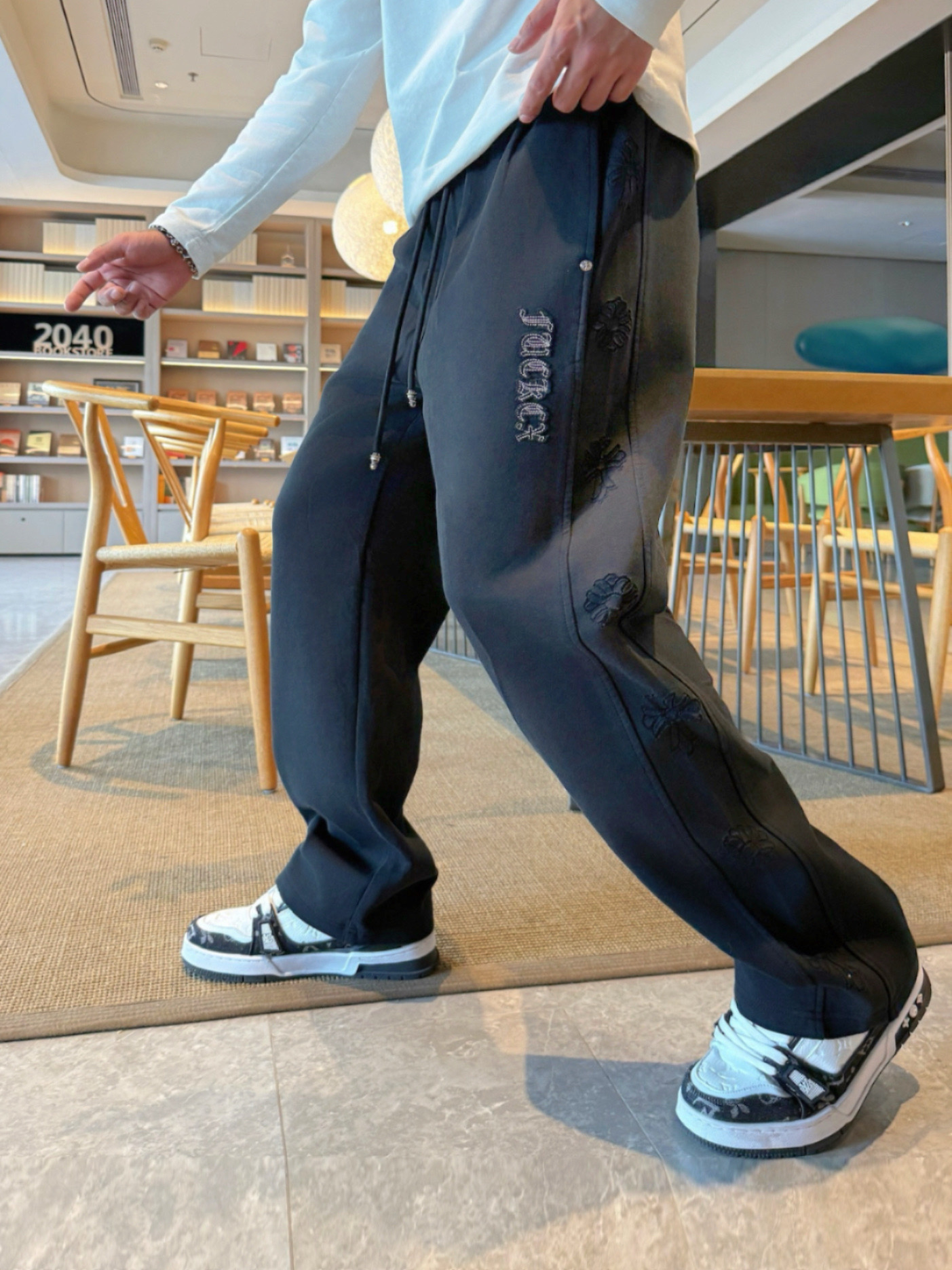 Chrome Hearts Men's Casual Pants Classic Logo Trousers - Perfect Quality