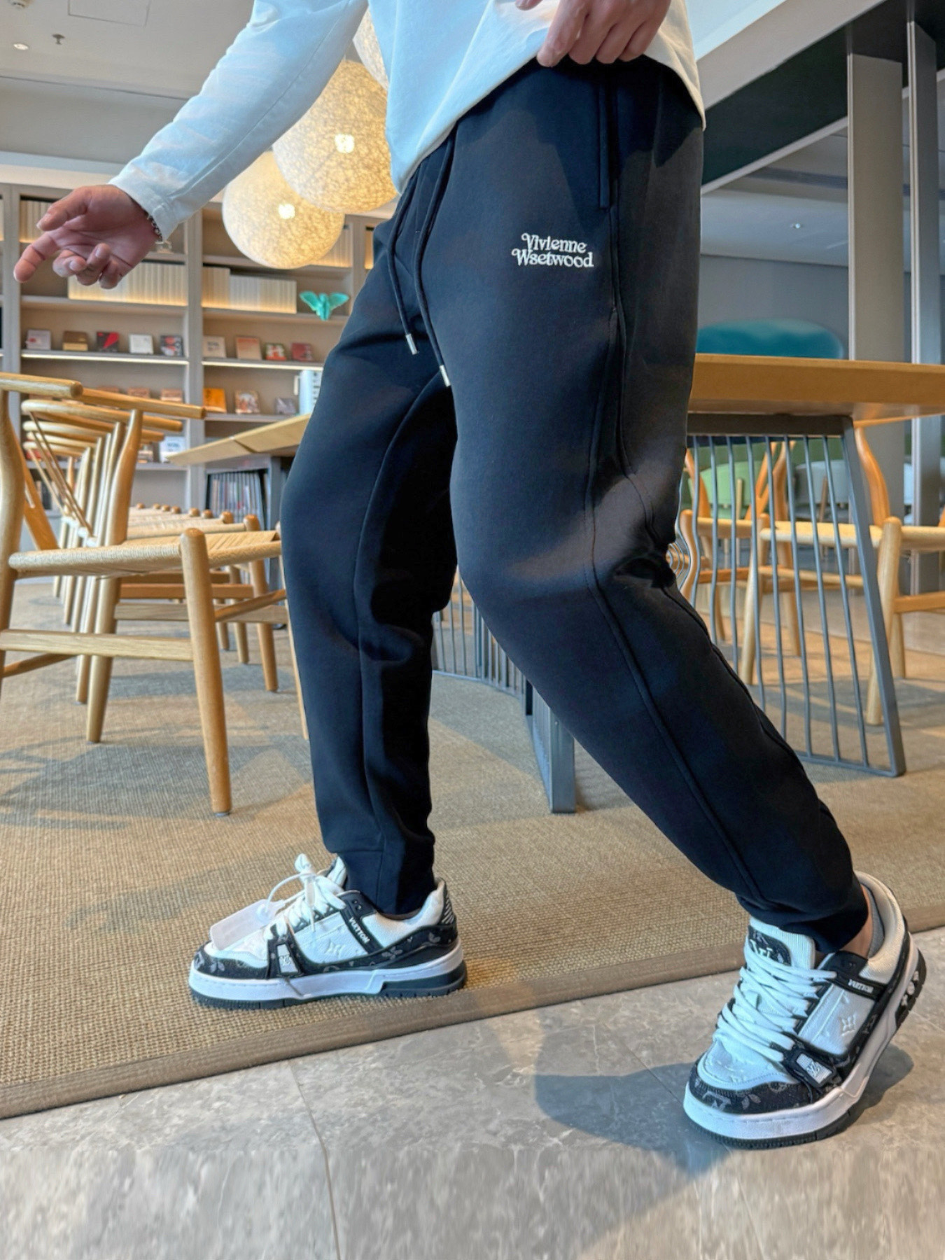 Vivienne Westwood Classic Logo Black Casual Pants - Perfect Comfort & Style