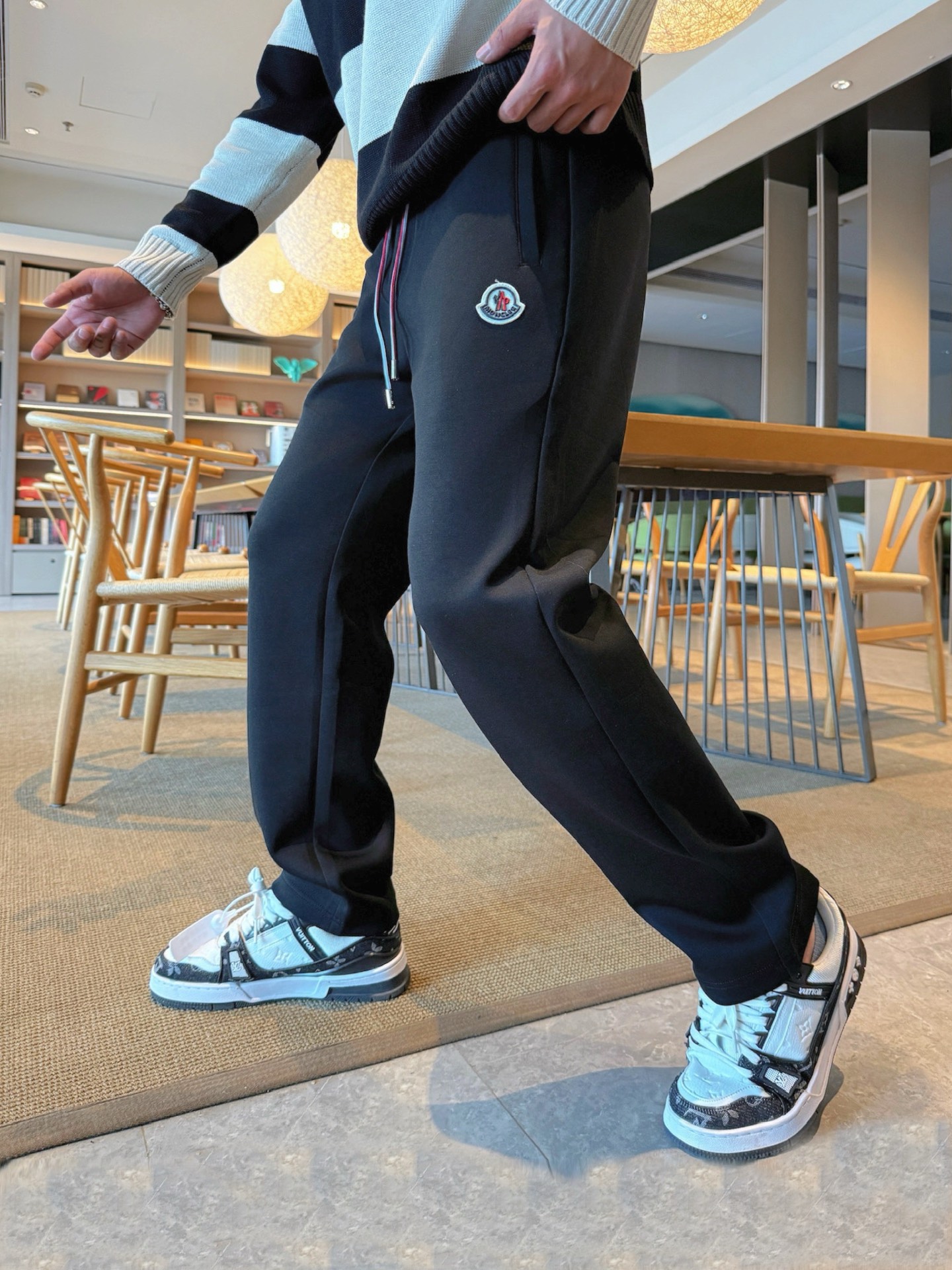 Moncler Men's Classic Logo Sweatpants - Custom Fabric, Ultimate Comfort