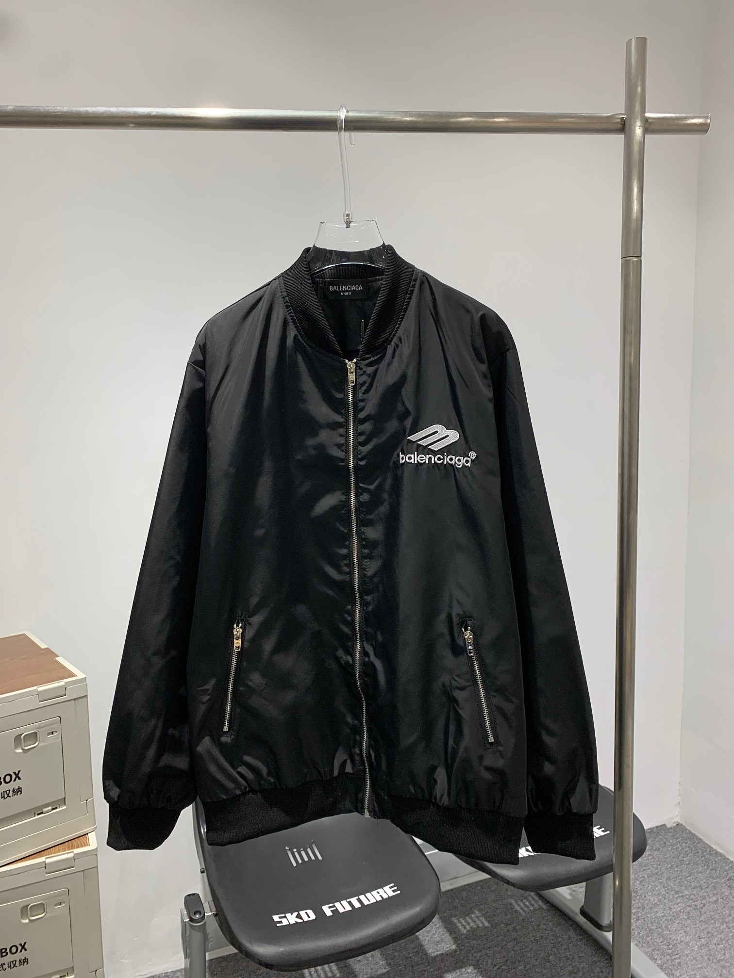 Balenciaga Replicas
 Clothing Coats & Jackets Black Embroidery Unisex Women