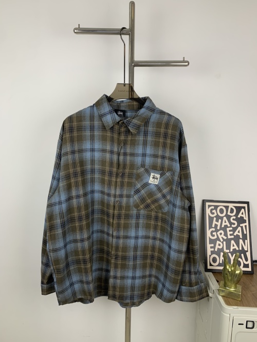 Stussy Flannel Plaid Shirt Jacket - Oversized Fit, Autumn Essential 1 Stussy Flannel Plaid Shirt Jacket - Oversized Fit, Autumn Essential