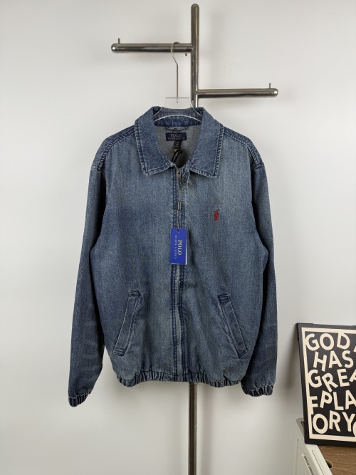 Ralph Lauren Bayport Denim Jacket - Washed Cotton, Embroidered Logo 1 Ralph Lauren Bayport Denim Jacket - Washed Cotton, Embroidered Logo
