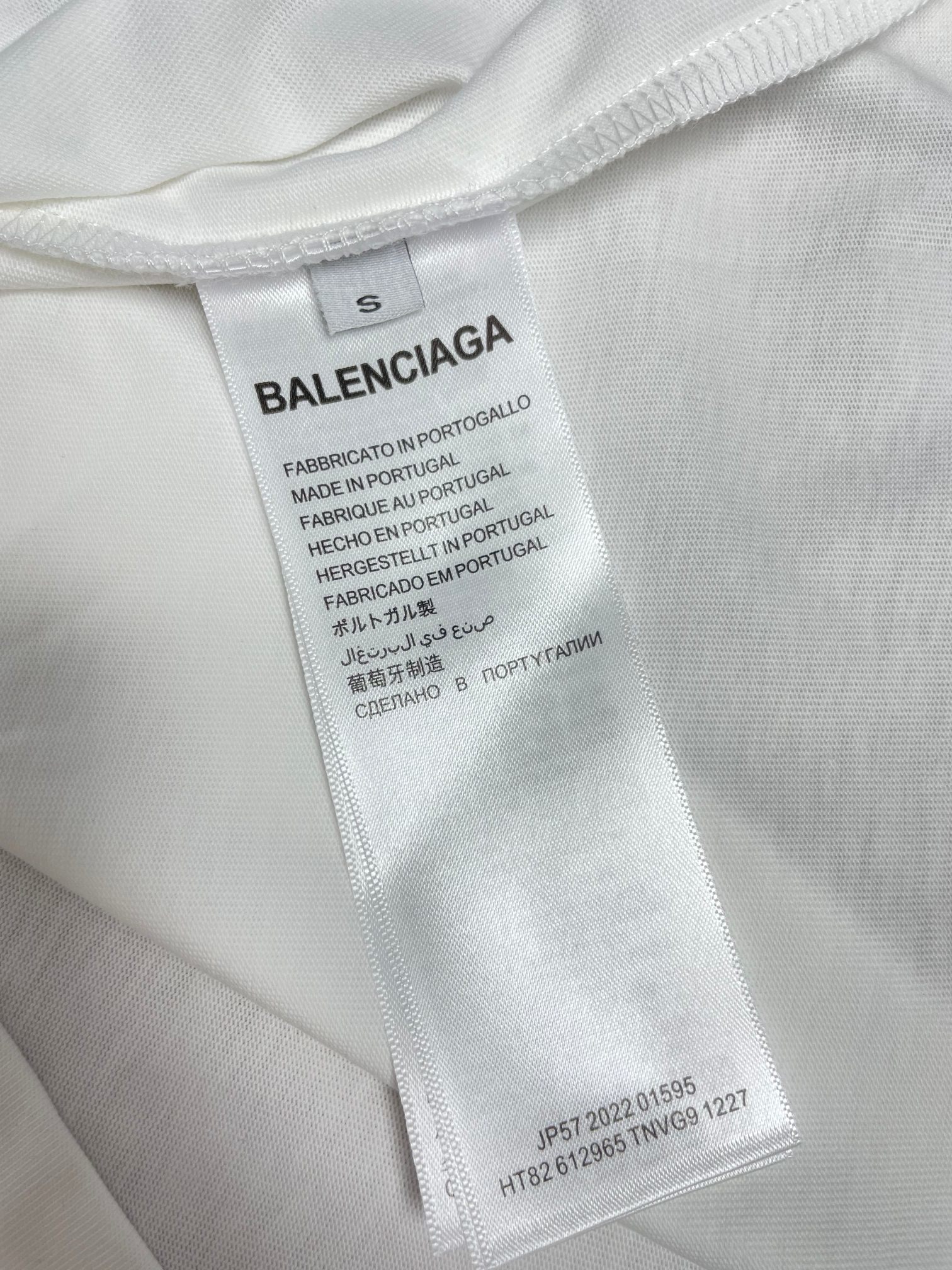 Balenciaga*巴黎世家耳机T恤*宽松版型客供订织23支双纱270克纯棉面料此面料要明显好于普通纱