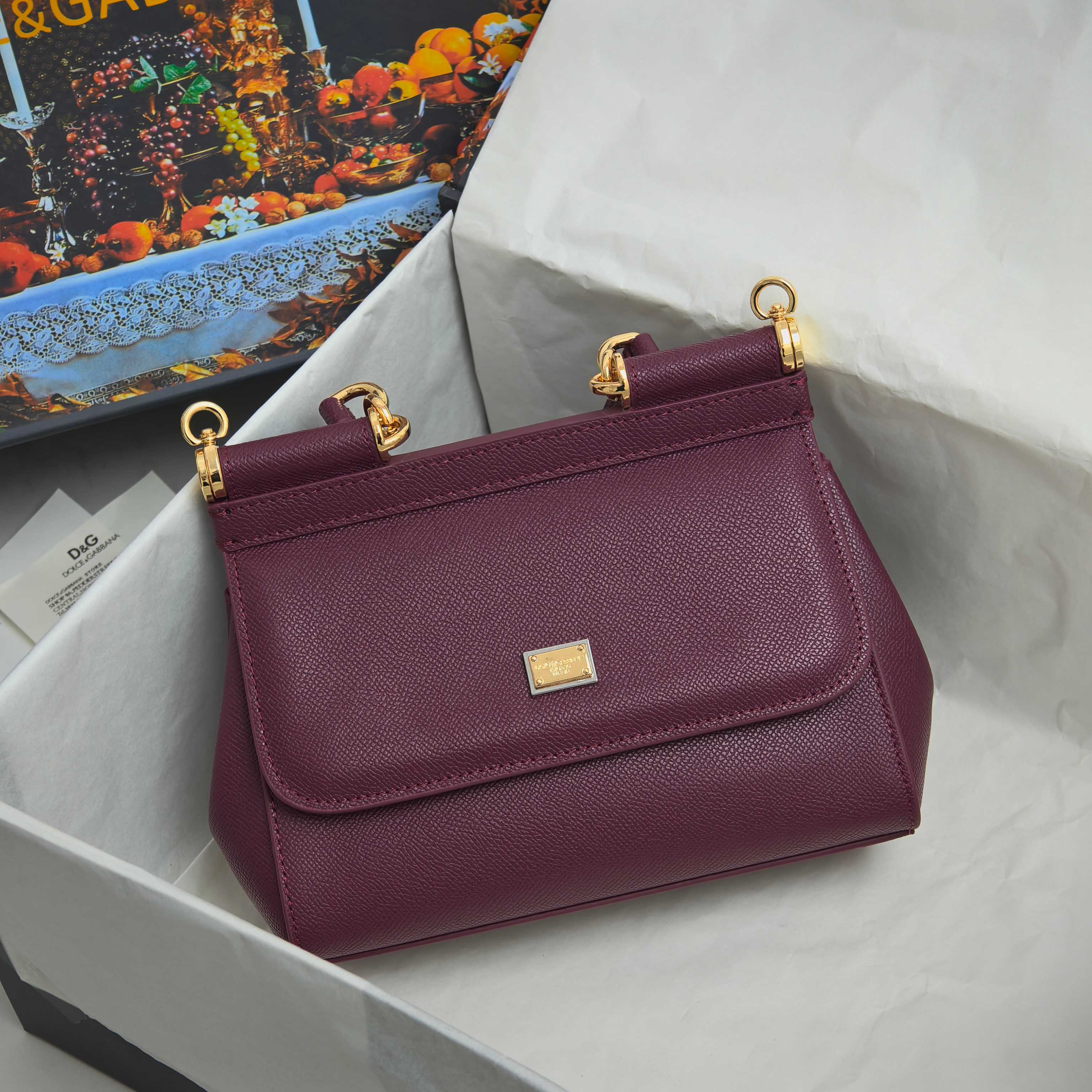 💄Dolce & Gabban杜嘉班纳 💋（🔍6591#手掌纹）颜色正㊣版型！经典款手提斜挎包系，时尚界