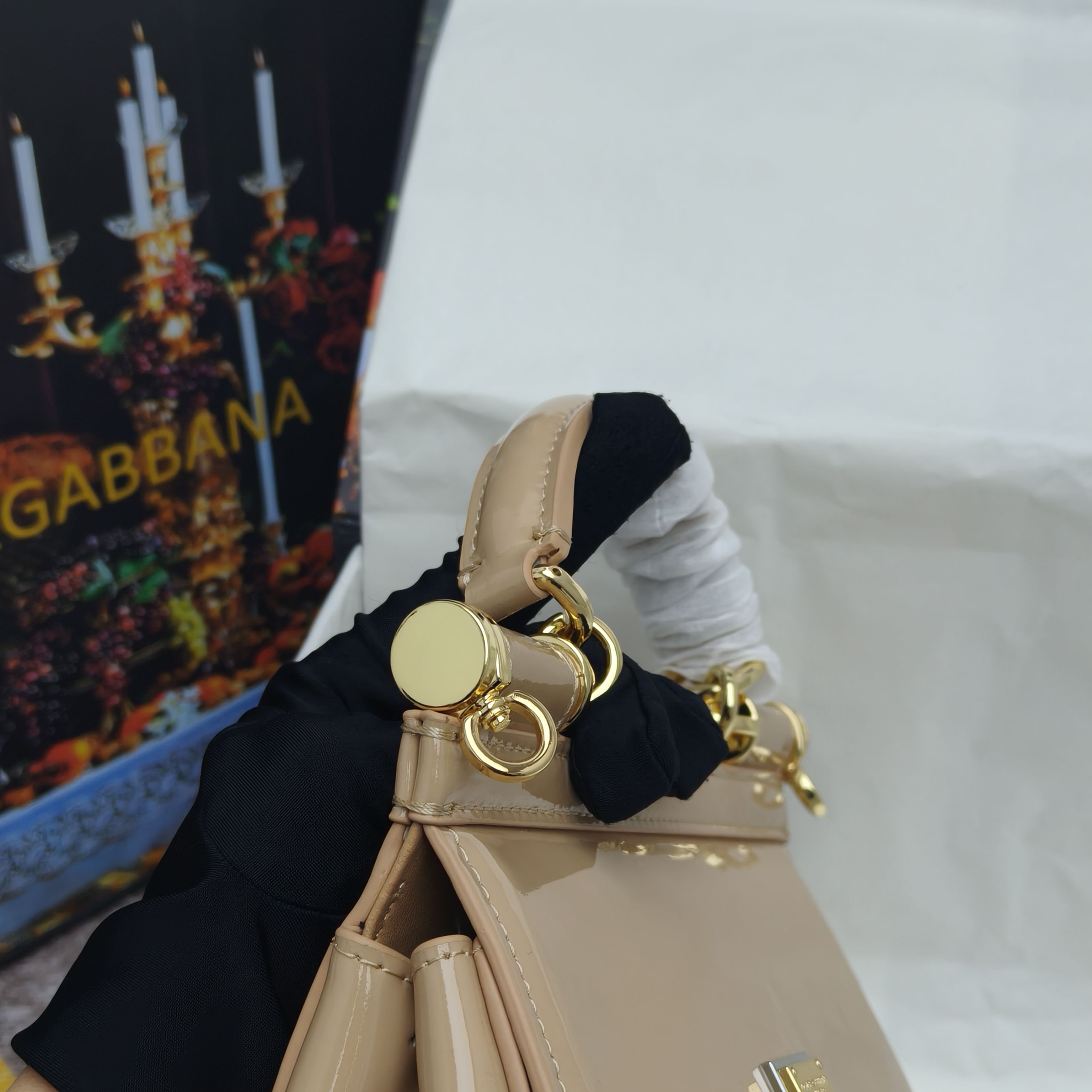 🔥Dolce & Gabban杜嘉班纳 💋（🔍手漆皮）颜色正㊣版型！经典款手提斜挎包系列 时尚界另一款铂