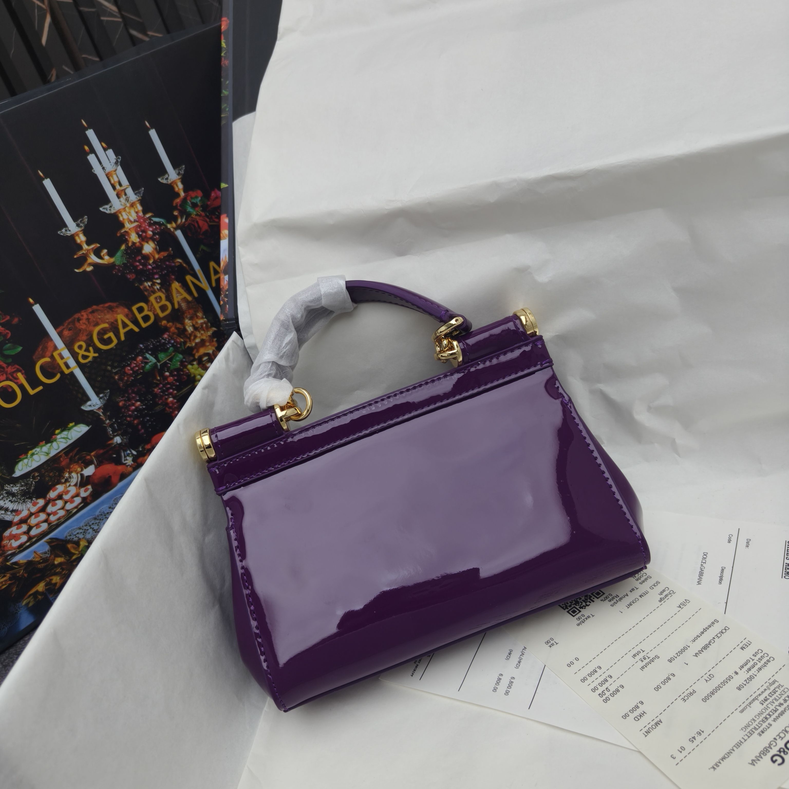 🔥Dolce & Gabban杜嘉班纳 💋（🔍手漆皮）颜色正㊣版型！经典款手提斜挎包系列 时尚界另一款铂