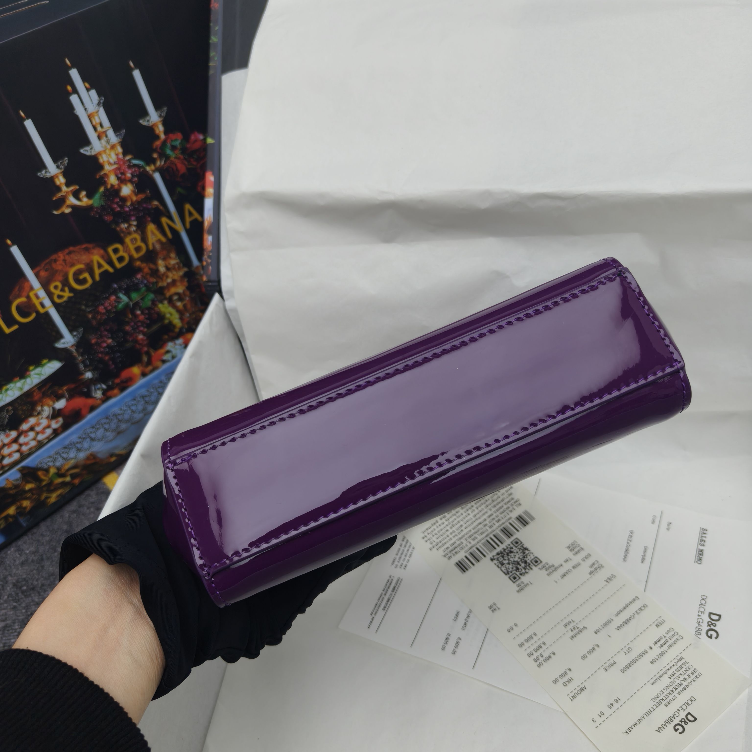 🔥Dolce & Gabban杜嘉班纳 💋（🔍手漆皮）颜色正㊣版型！经典款手提斜挎包系列 时尚界另一款铂