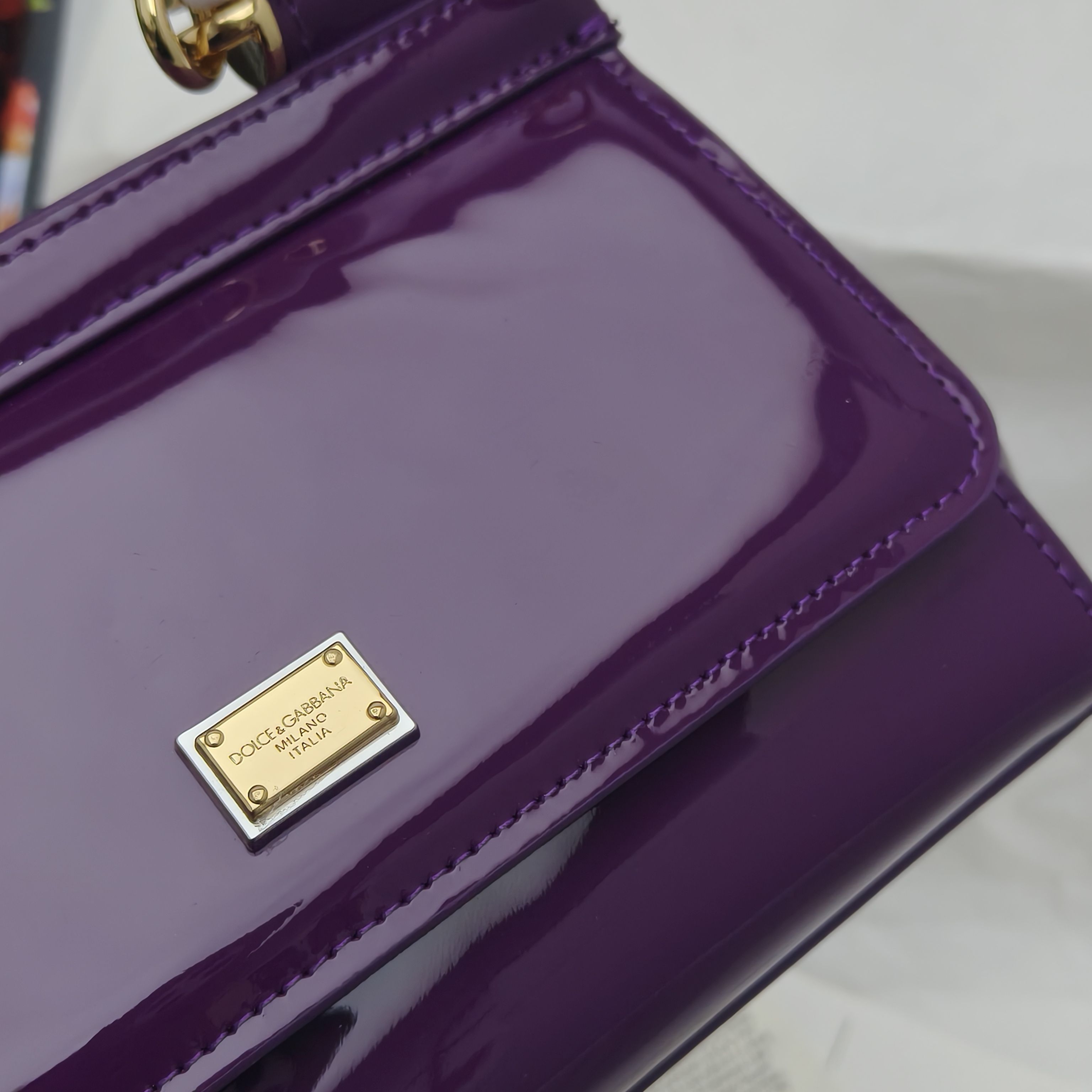 🔥Dolce & Gabban杜嘉班纳 💋（🔍手漆皮）颜色正㊣版型！经典款手提斜挎包系列 时尚界另一款铂