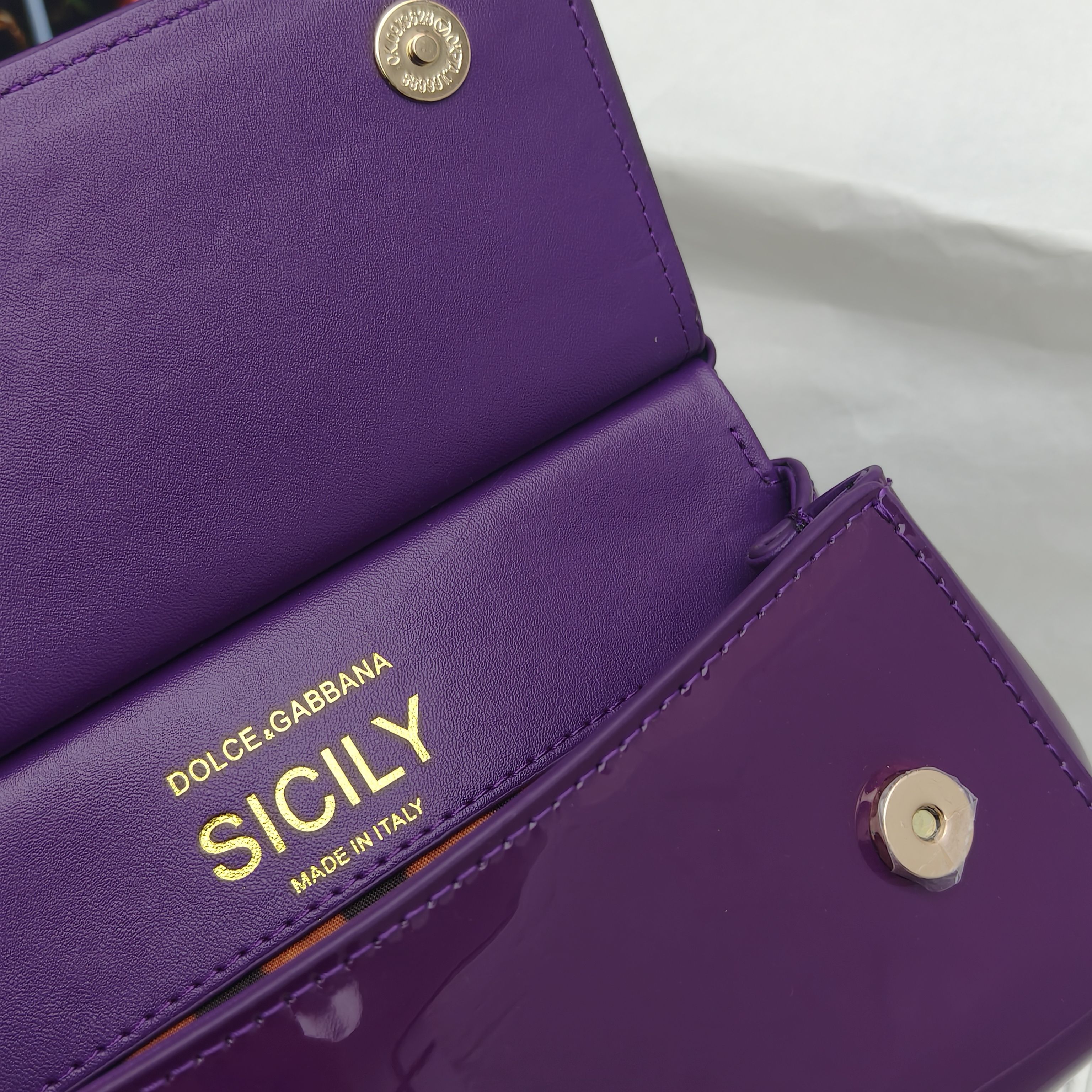 🔥Dolce & Gabban杜嘉班纳 💋（🔍手漆皮）颜色正㊣版型！经典款手提斜挎包系列 时尚界另一款铂