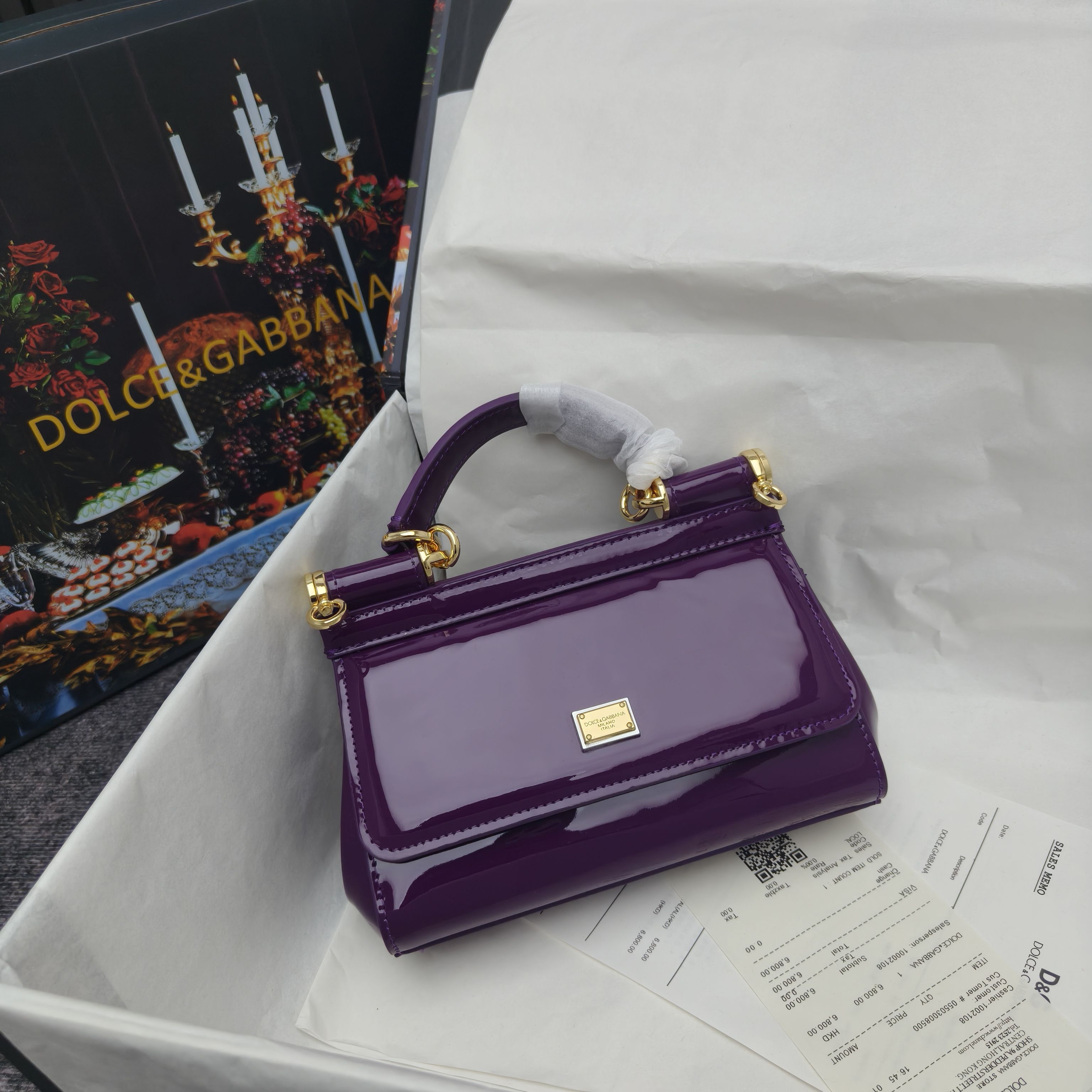 🔥Dolce & Gabban杜嘉班纳 💋（🔍手漆皮）颜色正㊣版型！经典款手提斜挎包系列 时尚界另一款铂