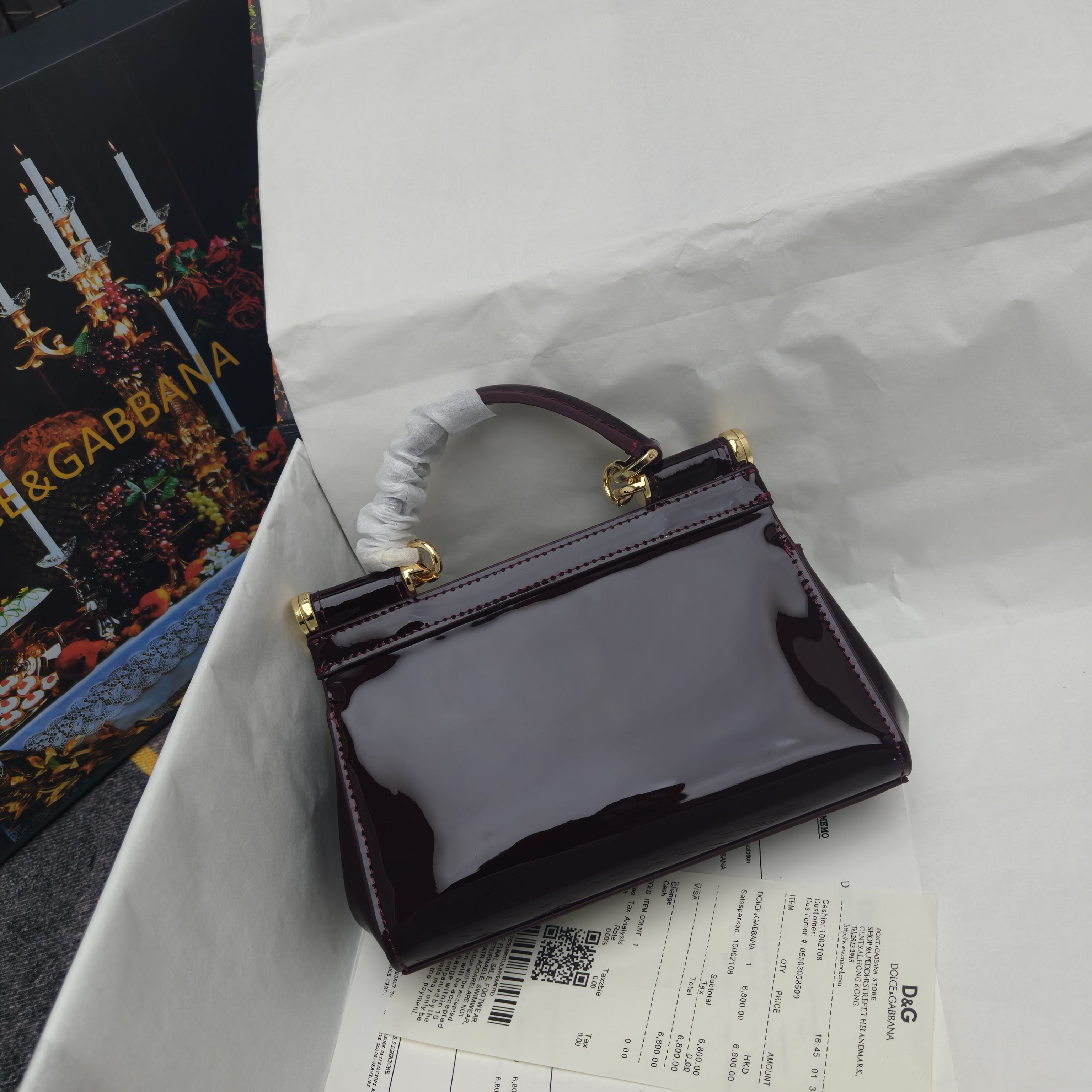 🔥Dolce & Gabban杜嘉班纳 💋（🔍手漆皮）颜色正㊣版型！经典款手提斜挎包系列 时尚界另一款铂