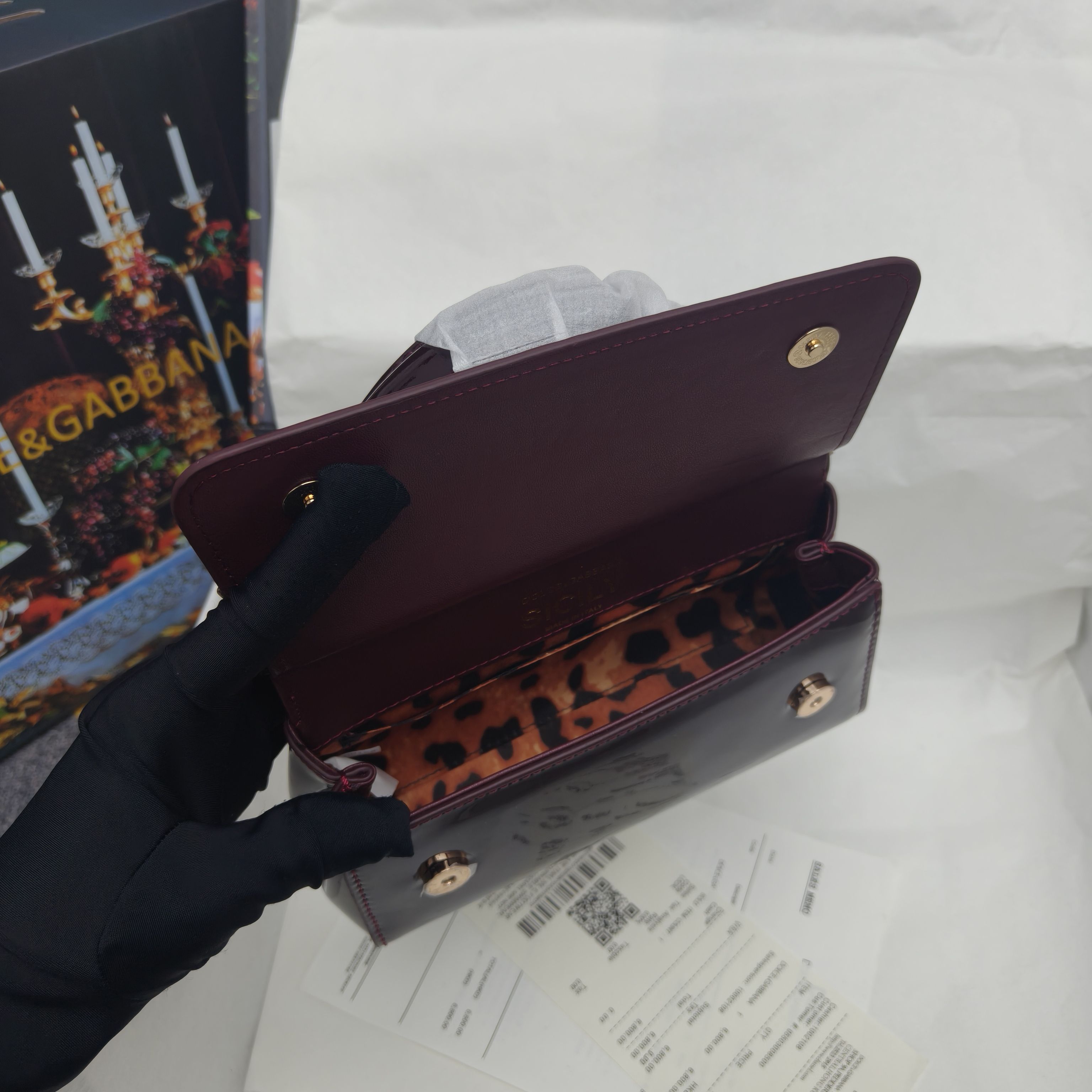 🔥Dolce & Gabban杜嘉班纳 💋（🔍手漆皮）颜色正㊣版型！经典款手提斜挎包系列 时尚界另一款铂