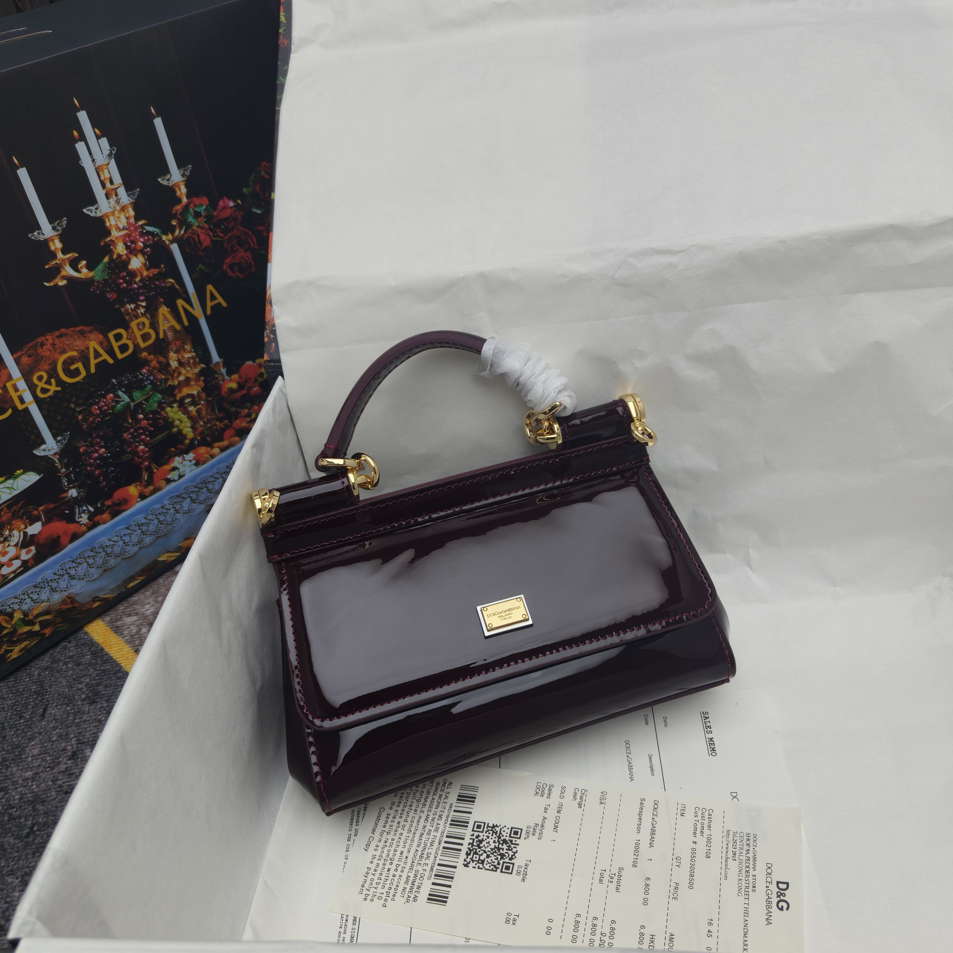 🔥Dolce & Gabban杜嘉班纳 💋（🔍手漆皮）颜色正㊣版型！经典款手提斜挎包系列 时尚界另一款铂