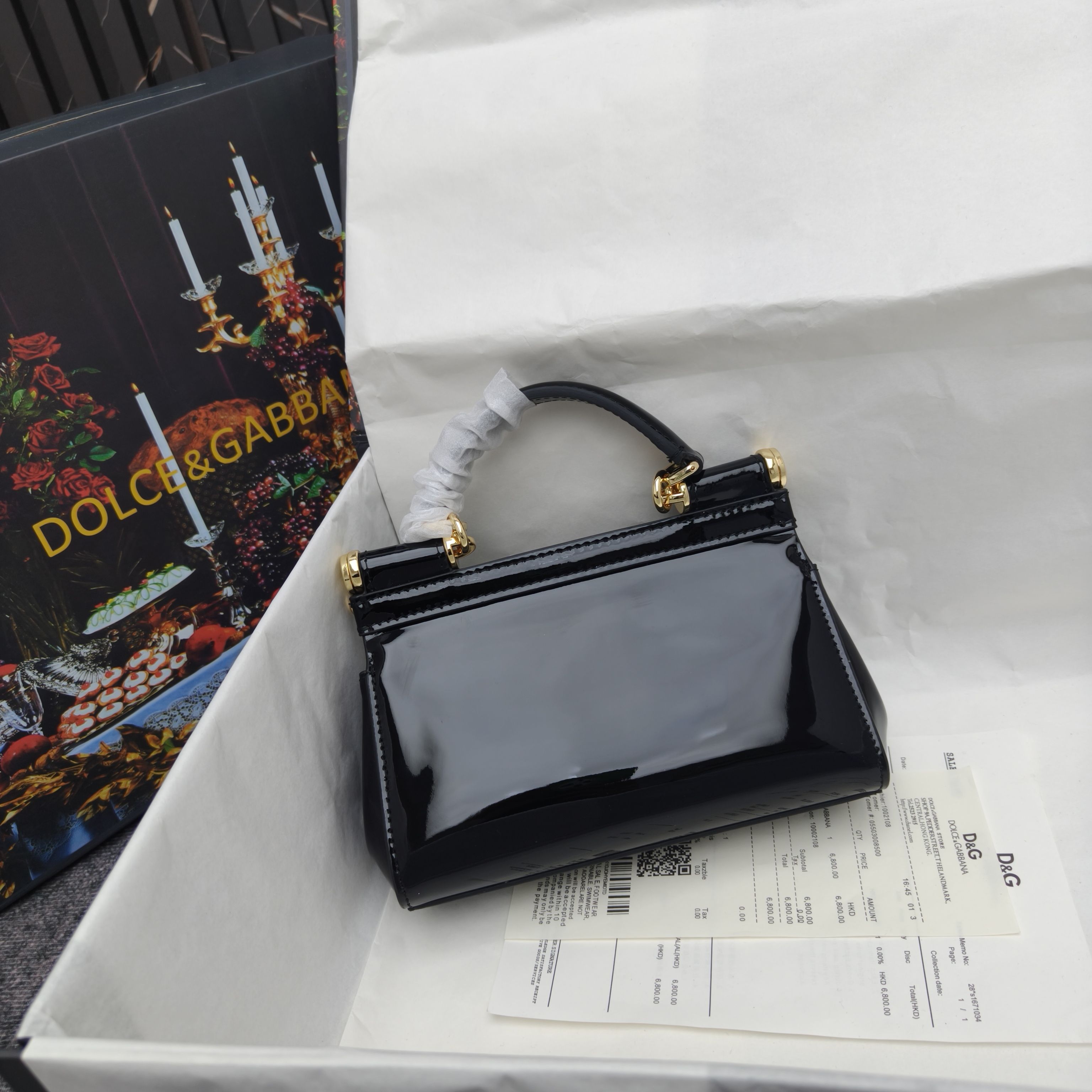 🔥Dolce & Gabban杜嘉班纳 💋（🔍手漆皮）颜色正㊣版型！经典款手提斜挎包系列 时尚界另一款铂