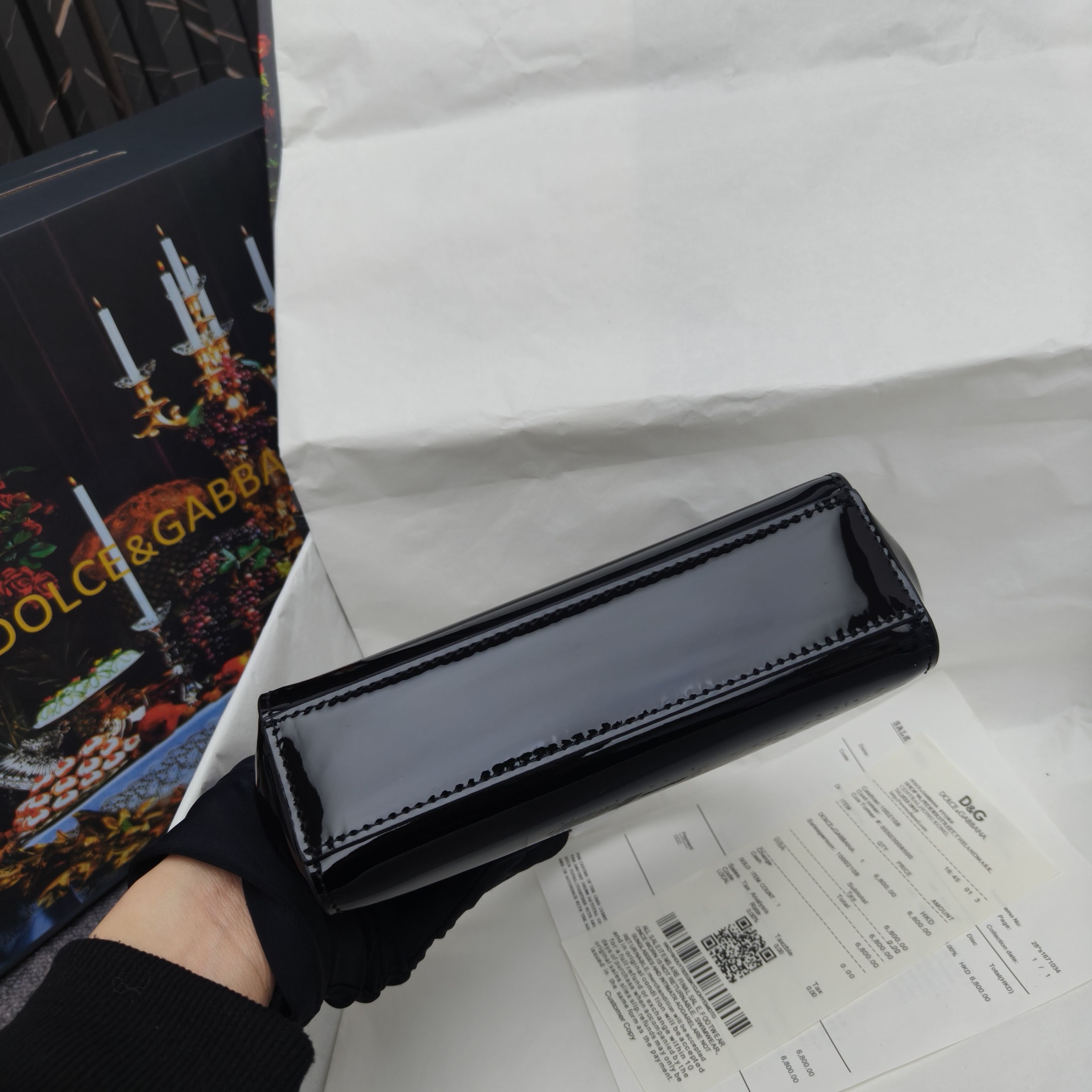 🔥Dolce & Gabban杜嘉班纳 💋（🔍手漆皮）颜色正㊣版型！经典款手提斜挎包系列 时尚界另一款铂