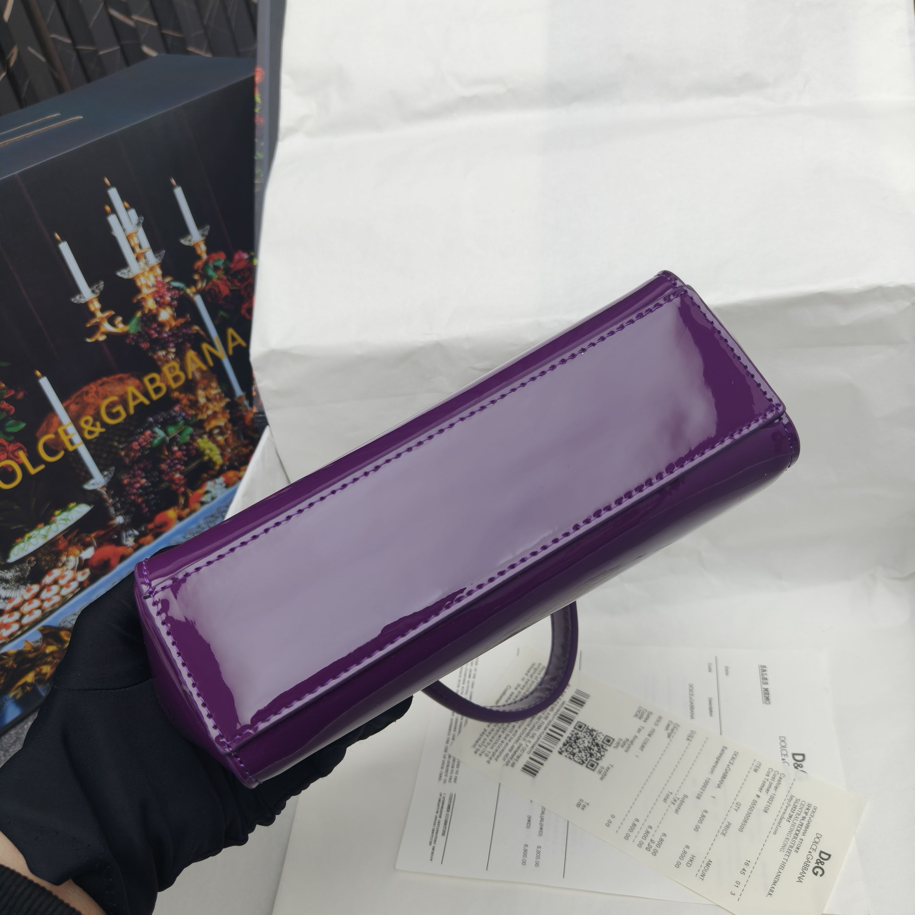 🔥Dolce & Gabban杜嘉班纳 💋（🔍手漆皮）颜色正㊣版型！经典款手提斜挎包系列 时尚界另一款铂