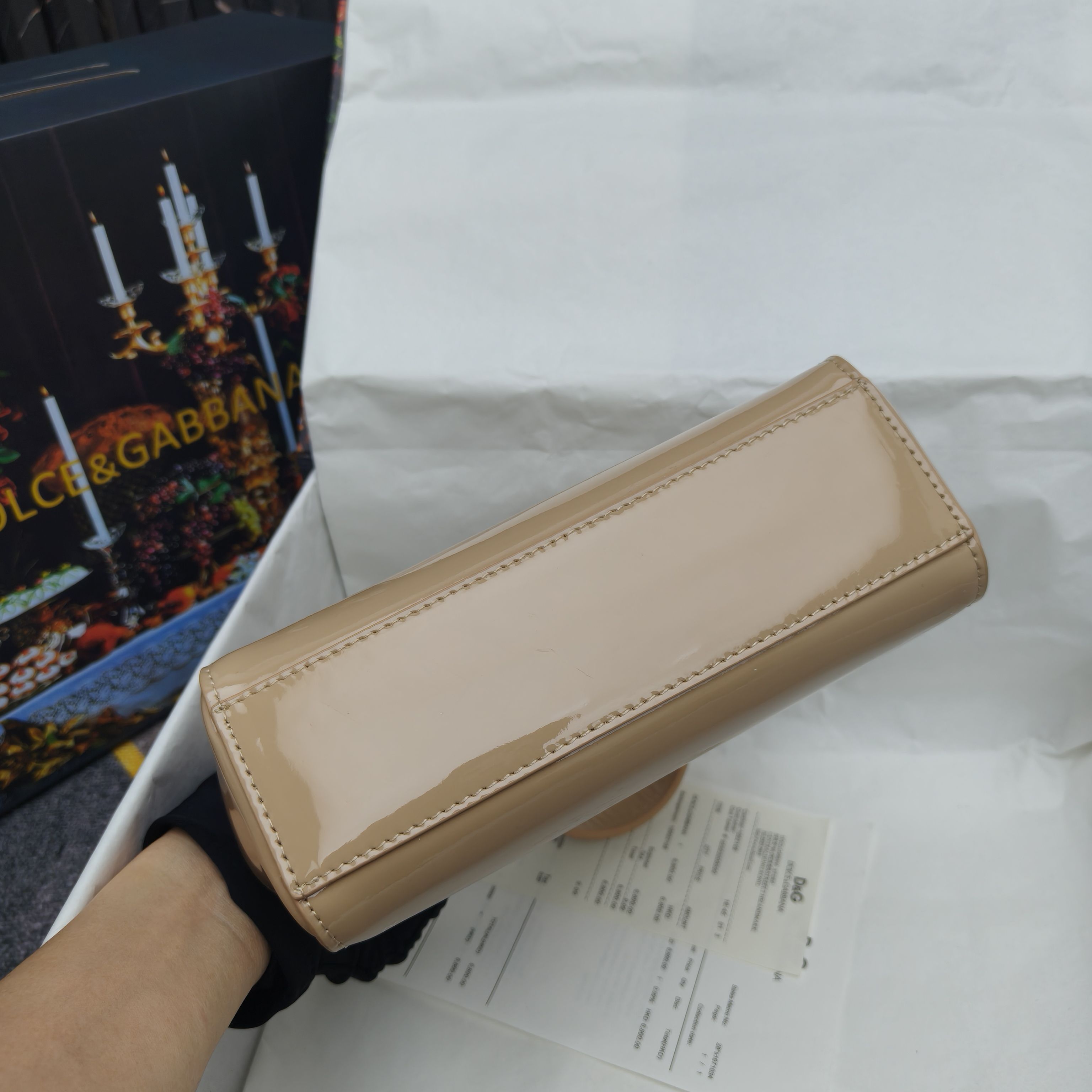 🔥Dolce & Gabban杜嘉班纳 💋（🔍手漆皮）颜色正㊣版型！经典款手提斜挎包系列 时尚界另一款铂