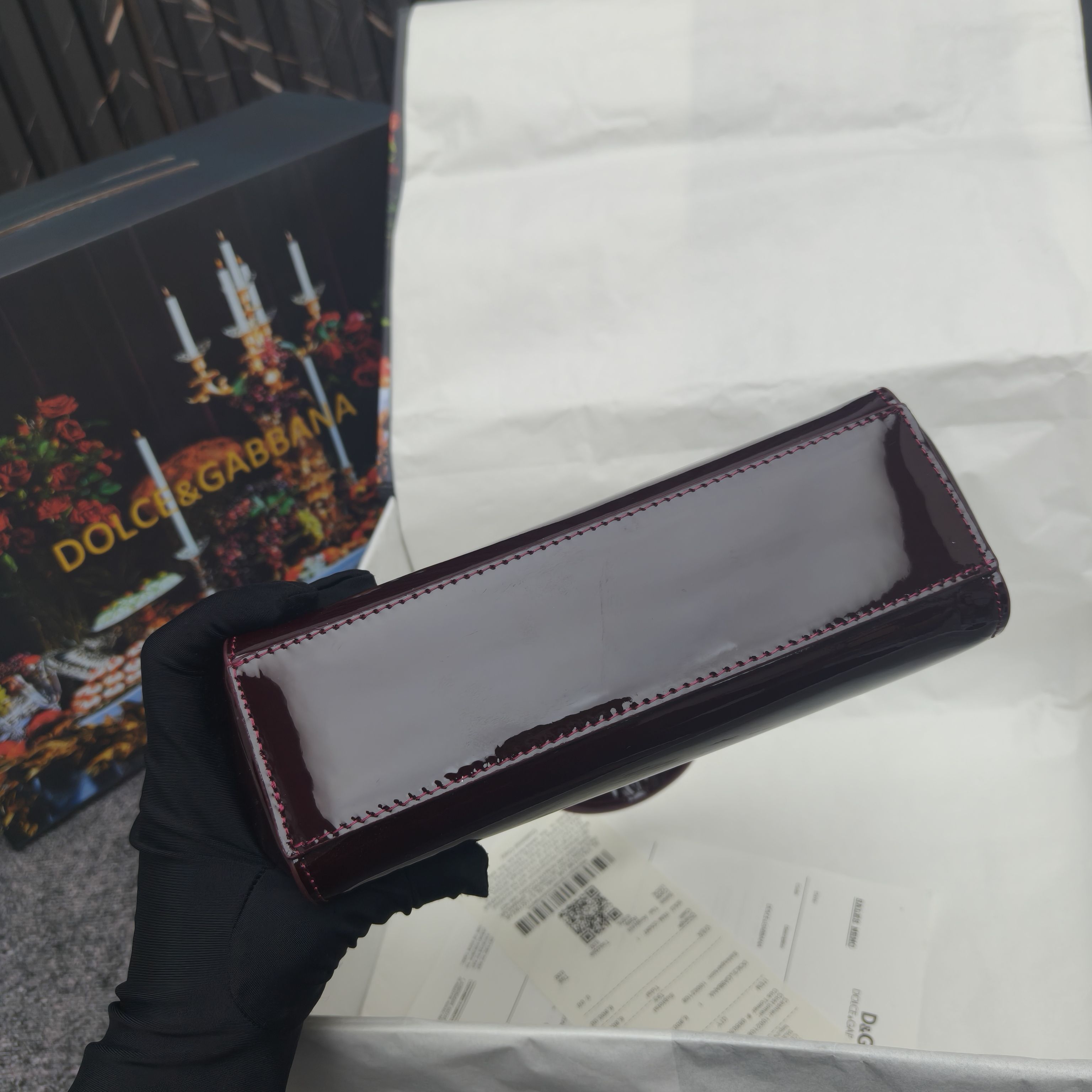 🔥Dolce & Gabban杜嘉班纳 💋（🔍手漆皮）颜色正㊣版型！经典款手提斜挎包系列 时尚界另一款铂