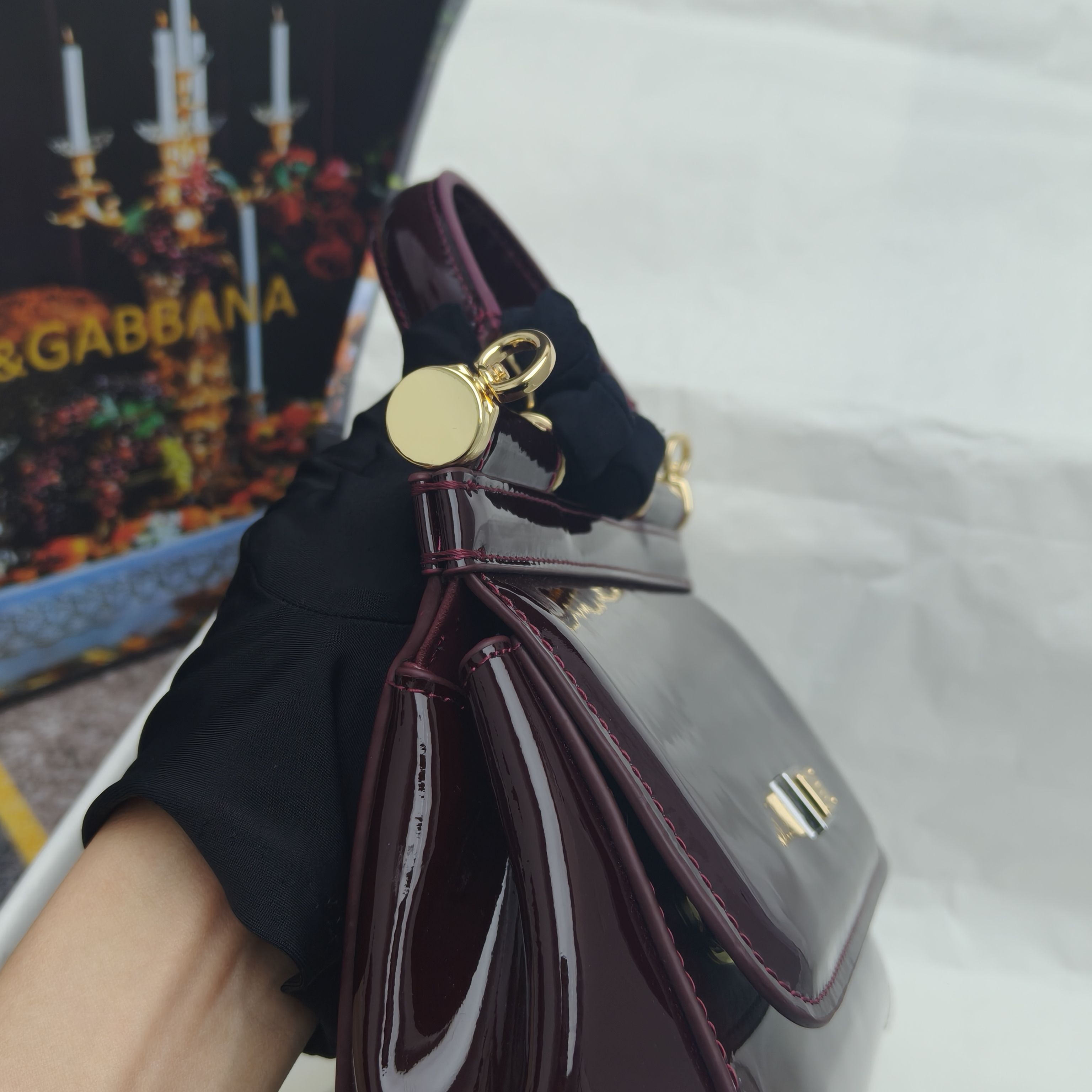 🔥Dolce & Gabban杜嘉班纳 💋（🔍手漆皮）颜色正㊣版型！经典款手提斜挎包系列 时尚界另一款铂